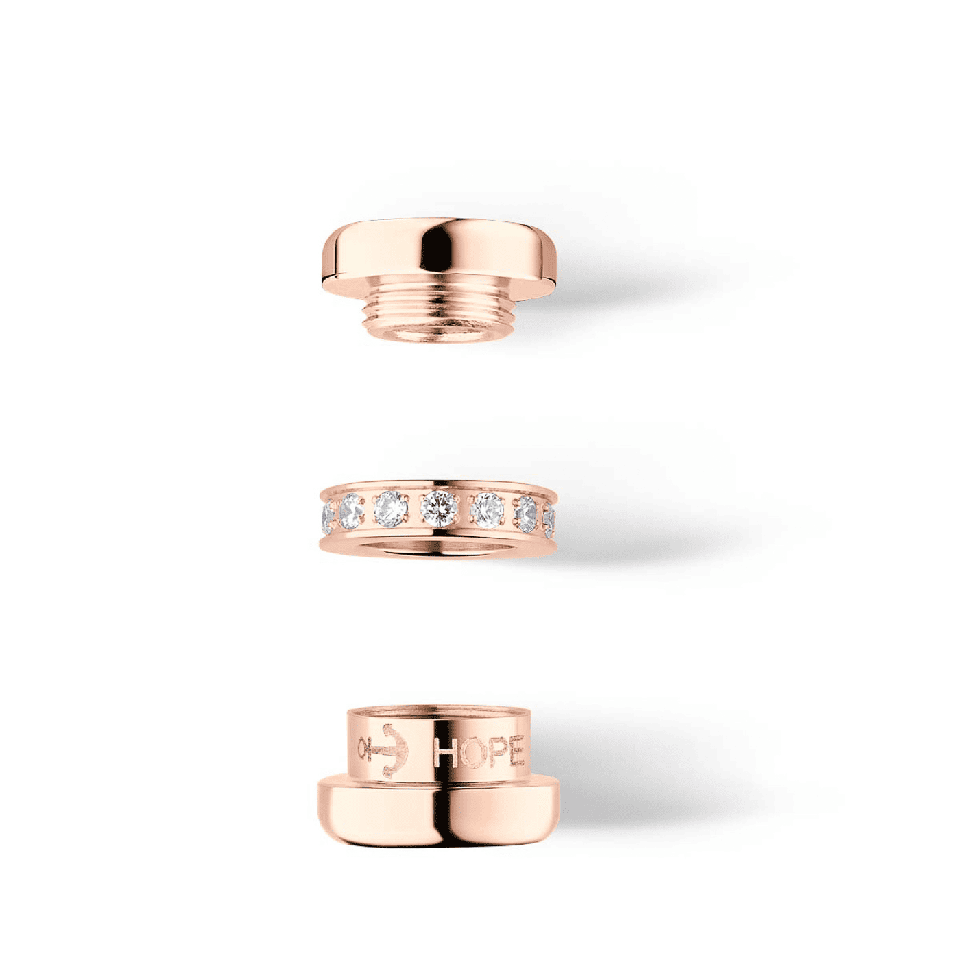 Charm Edelstahl rosé vergoldet Arctic Symphony Charm Edelstahl rosé vergoldet Arctic Symphony