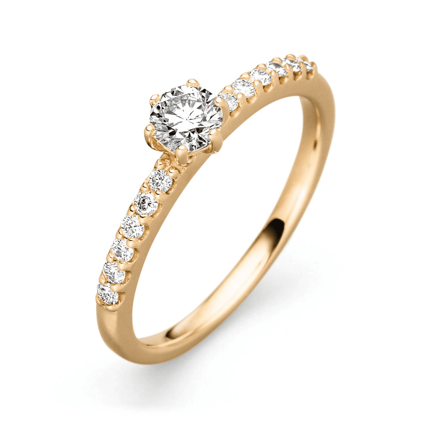 Ring Diamant zus. ca. 0,50 ct. 585er Gelbgold Princess Ring Diamant zus. ca. 0,50 ct. 585er Gelbgold Princess