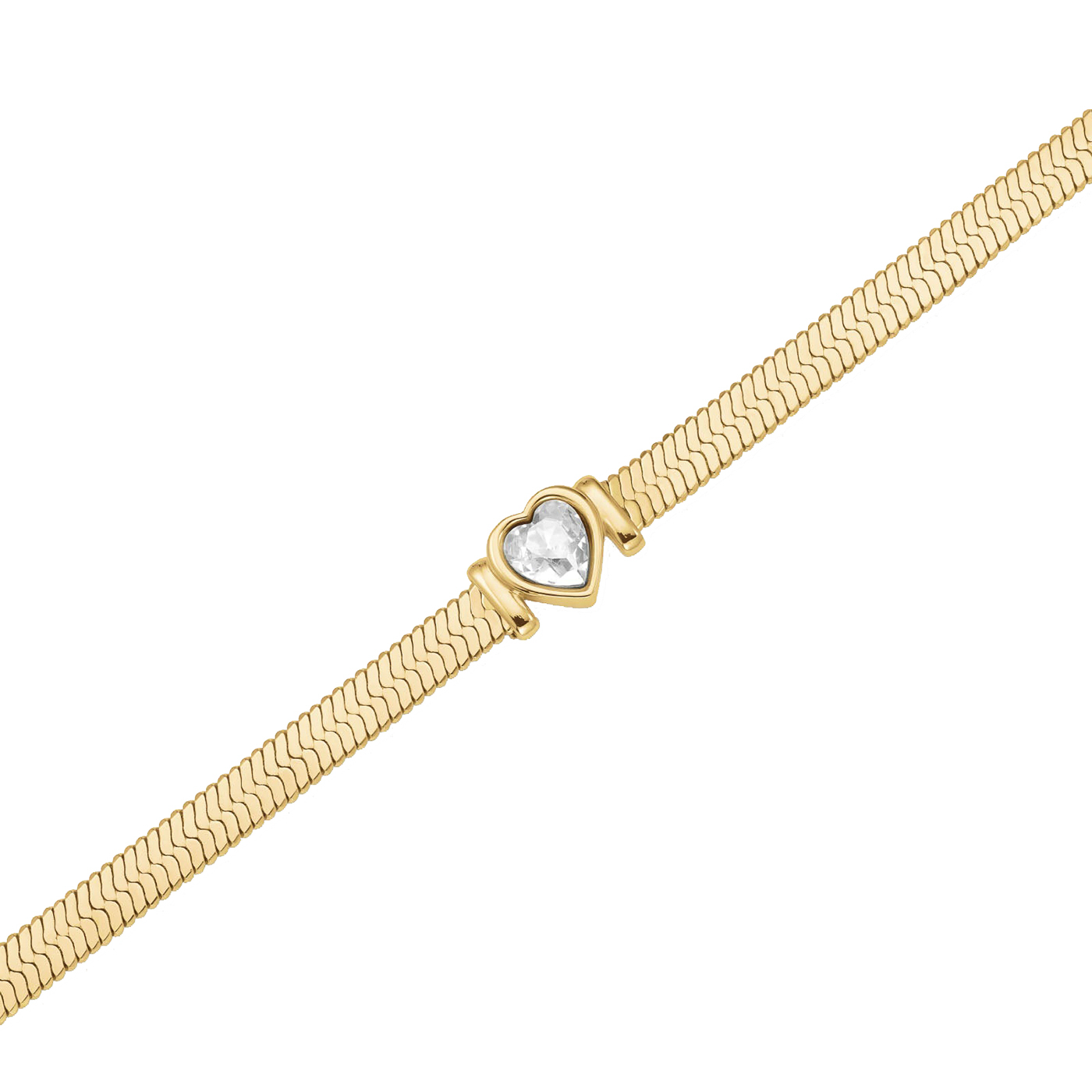 Armband Edelstahl gelb vergoldet Heart Armband Edelstahl gelb vergoldet Heart