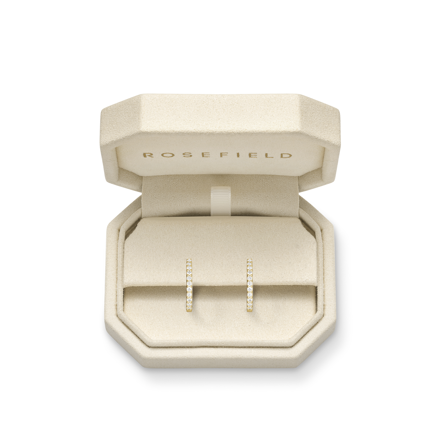 Ohrringe syn. Diamant zus. 0,111ct. 585er Gelbgold Glow