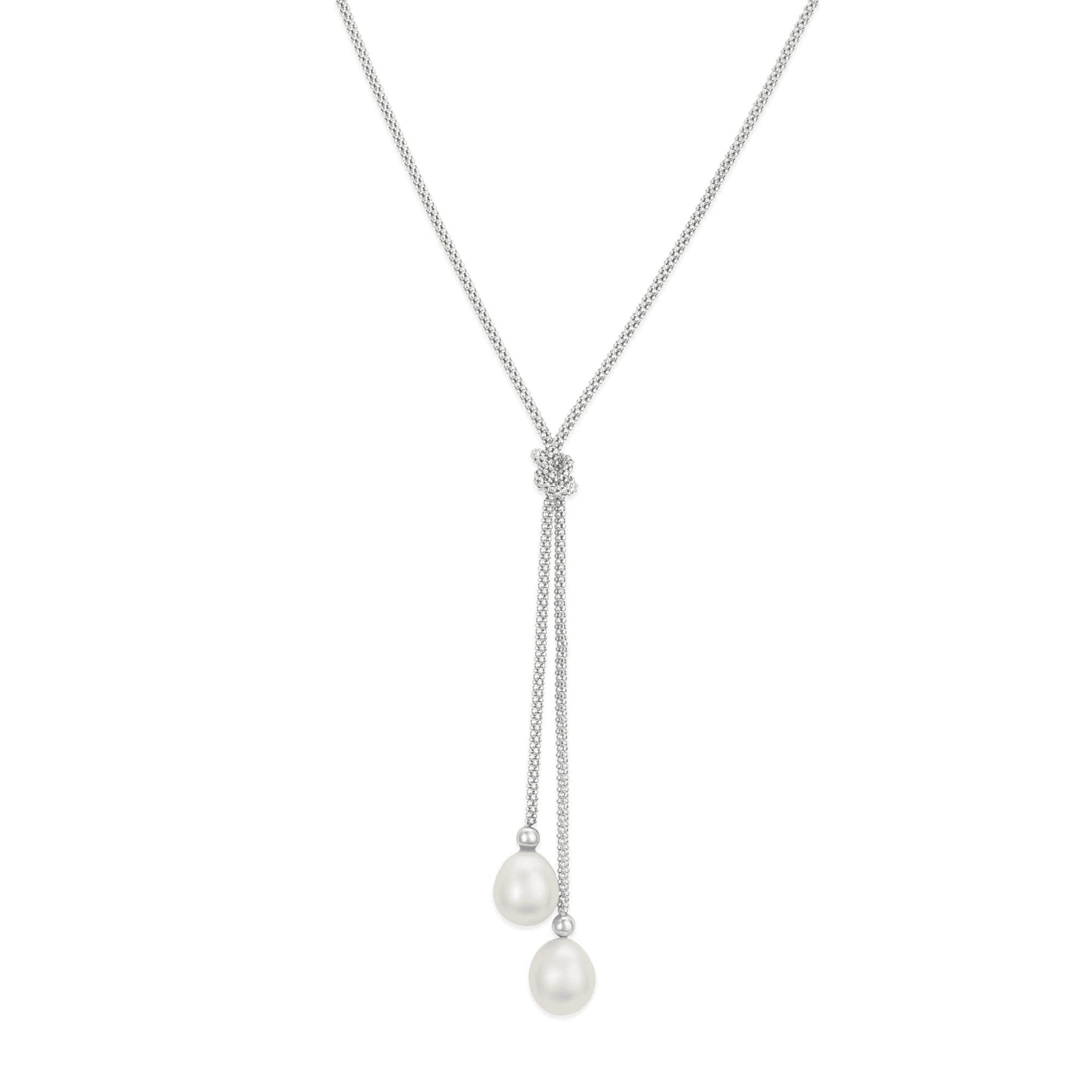 Perlenkette 925er Silber Süßwasser-Zuchtperle