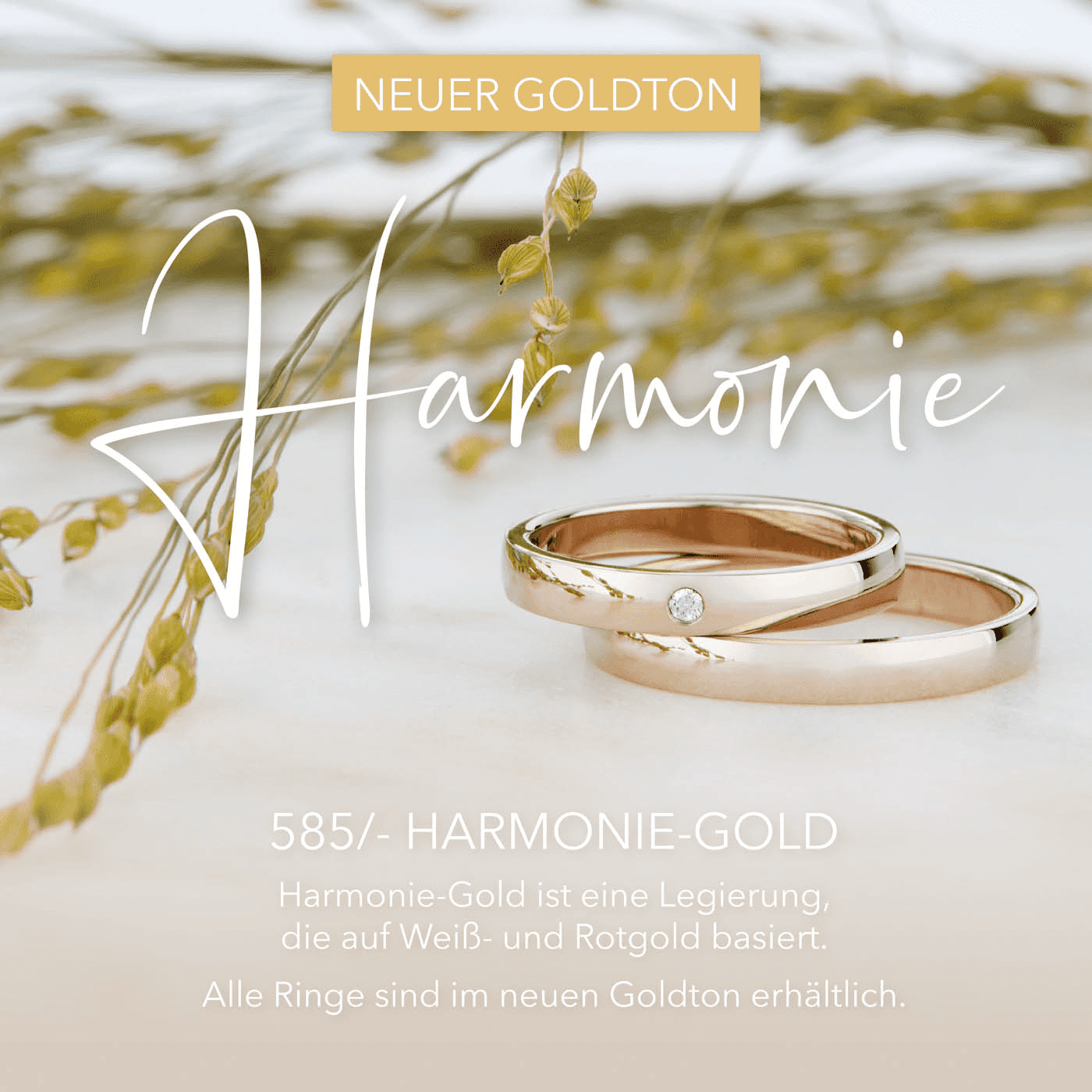 Trauring ca. 0,02 ct. 585er Harmoniegold Arizona Trauring ca. 0,02 ct. 585er Harmoniegold Arizona