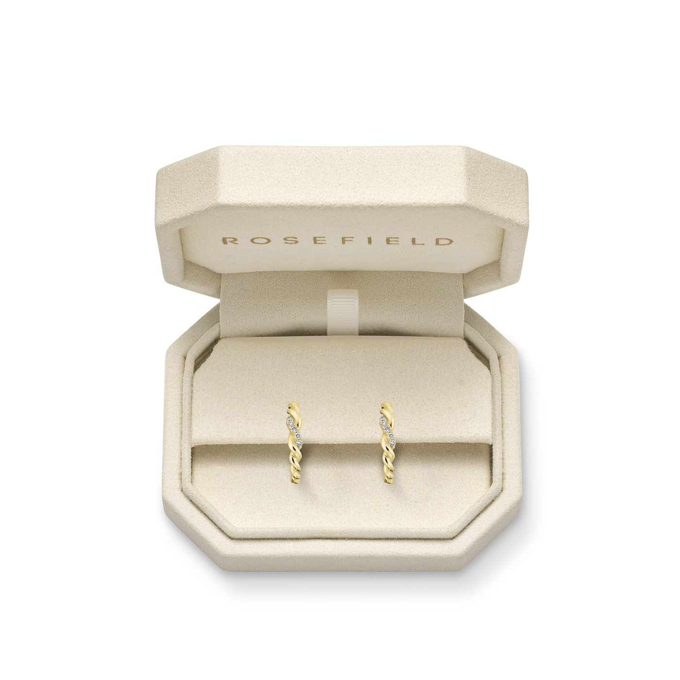 Ohrringe syn. Diamant zus. 0,036ct. 585er Gelbgold Twisted Ohrringe syn. Diamant zus. 0,036ct. 585er Gelbgold Twisted