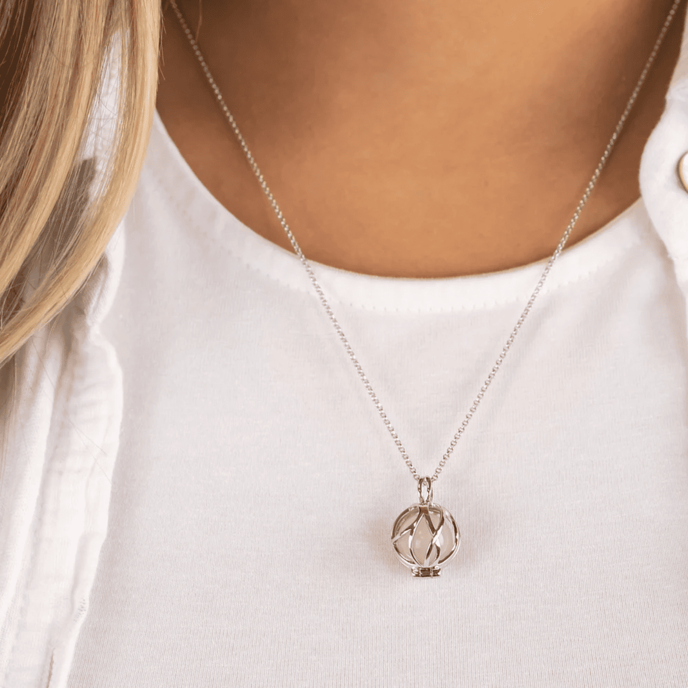 Edelsteinkette 925er Silber Healing Stone