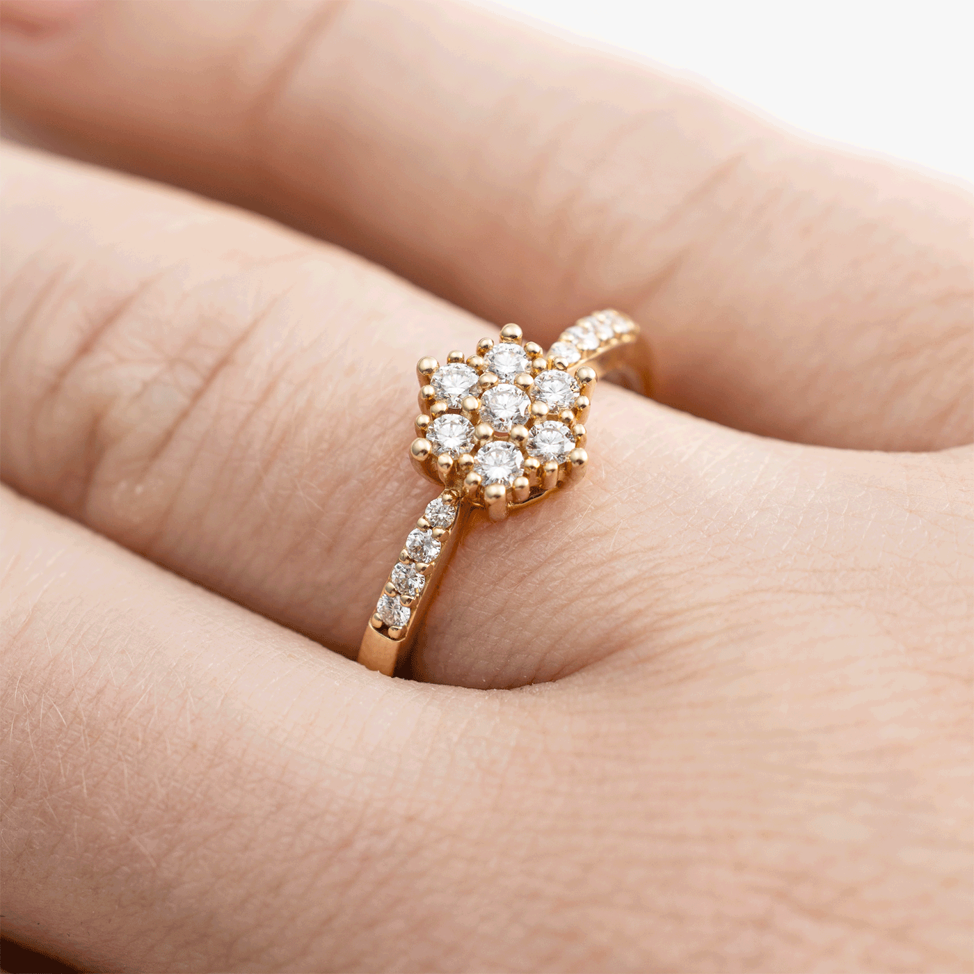 Ring Diamant zus. ca. 0,40 ct. 585er Gelbgold Lunaria Ring Diamant zus. ca. 0,40 ct. 585er Gelbgold Lunaria