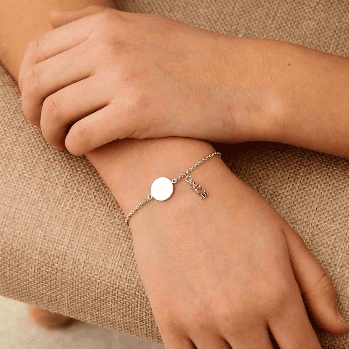 Armband 925er Silber Maus optimistisch