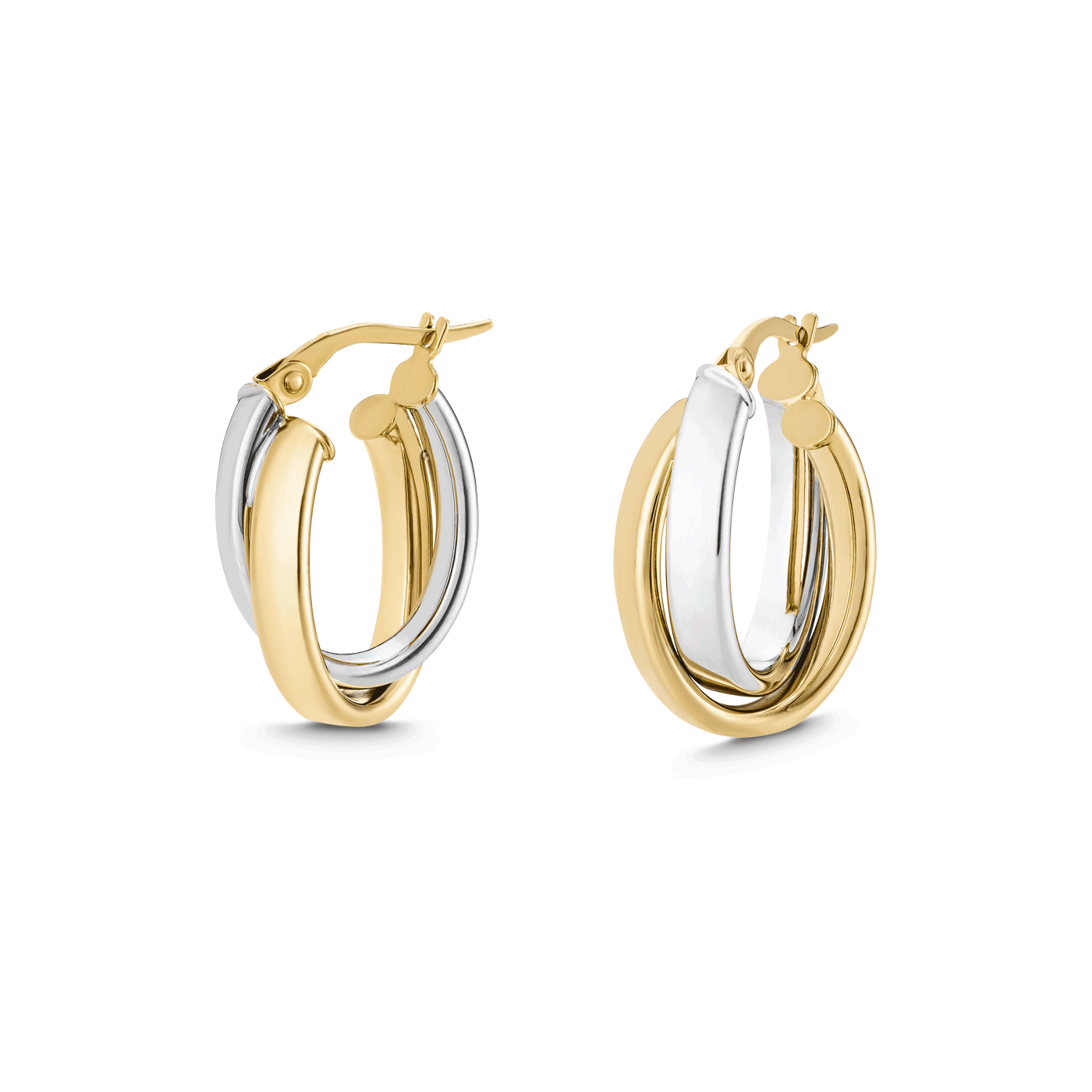 Creolen 585er bicolor Stella d´ Oro Creolen 585er bicolor Stella d´ Oro