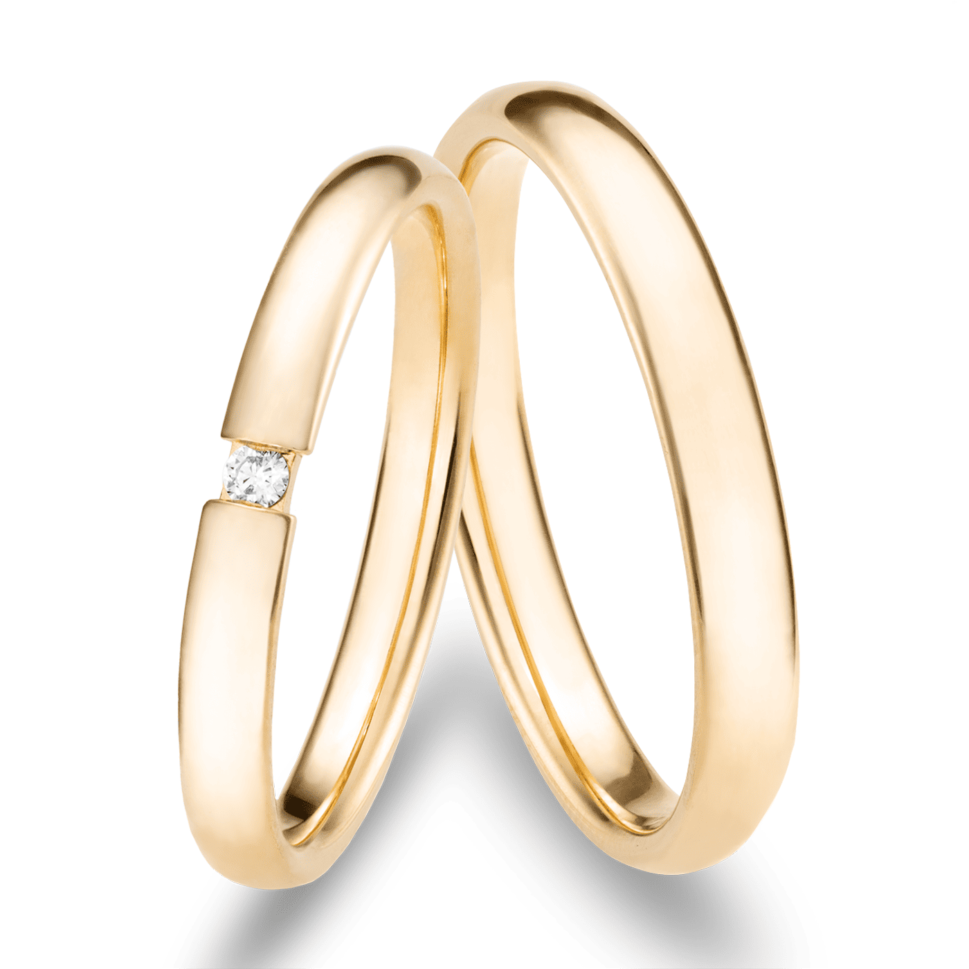 Trauring ca. 0,02 ct. 585er Gelbgold Malta Trauring ca. 0,02 ct. 585er Gelbgold Malta
