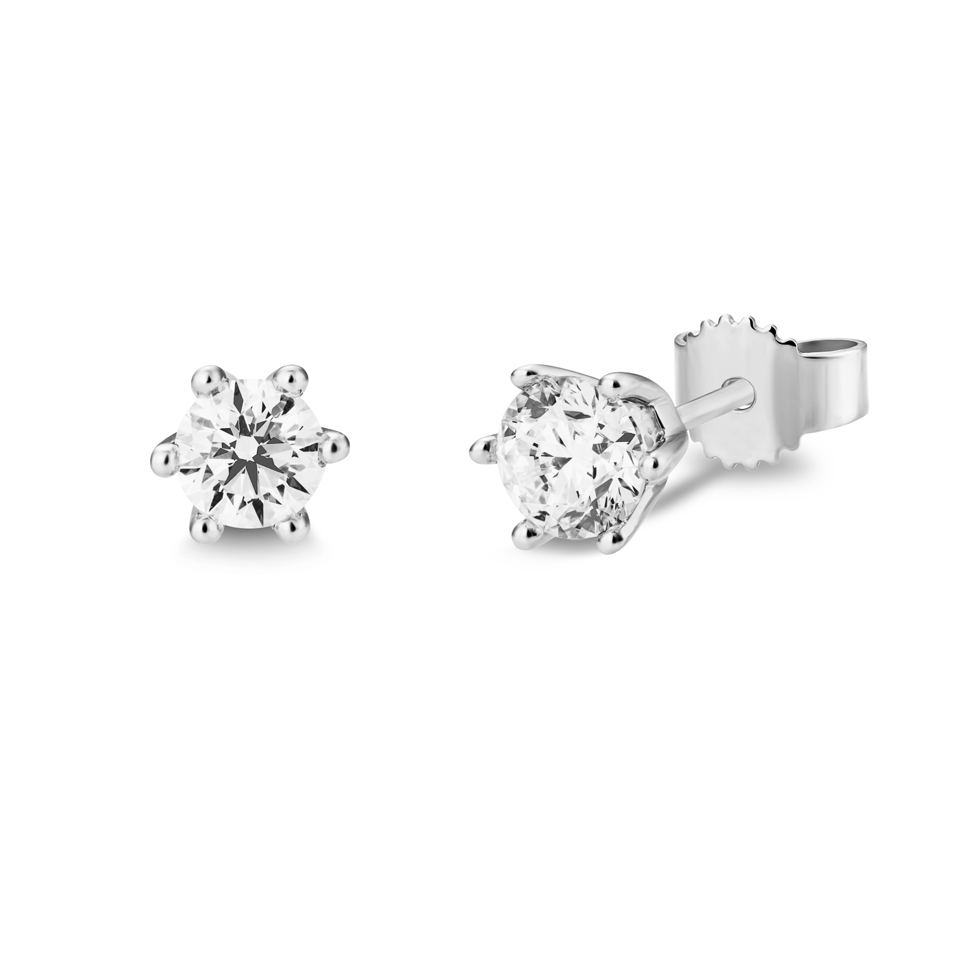 Ohrringe Diamant zus. ca. 1,00 ct. 585er Weißgold In Love Solitär Ohrringe Diamant zus. ca. 1,00 ct. 585er Weißgold In Love Solitär