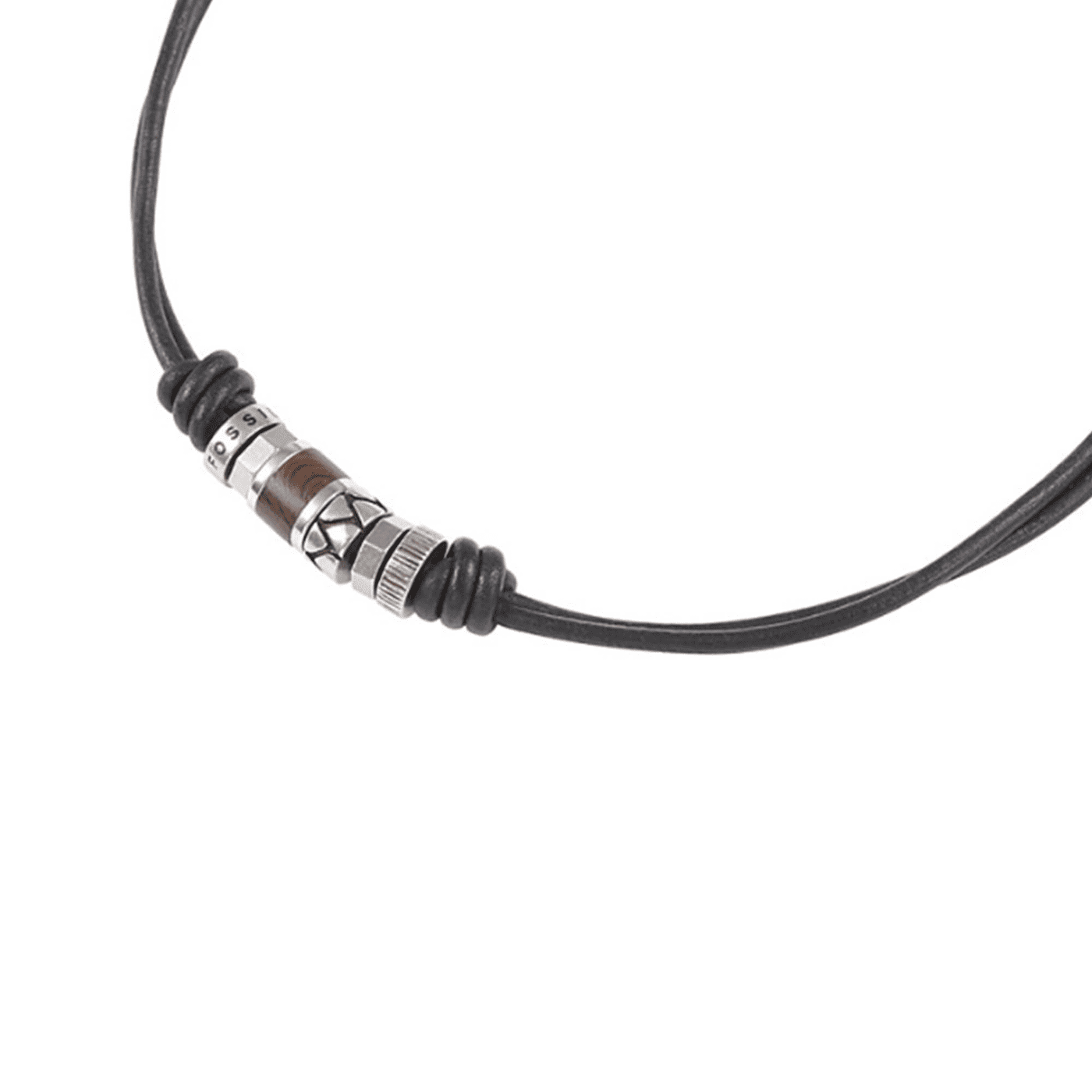 Lederkette schwarz Vintage Casual