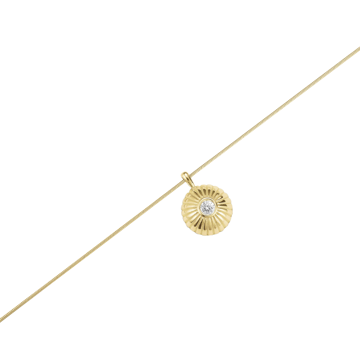 Kette Edelstahl gelb vergoldet Bold Solitary