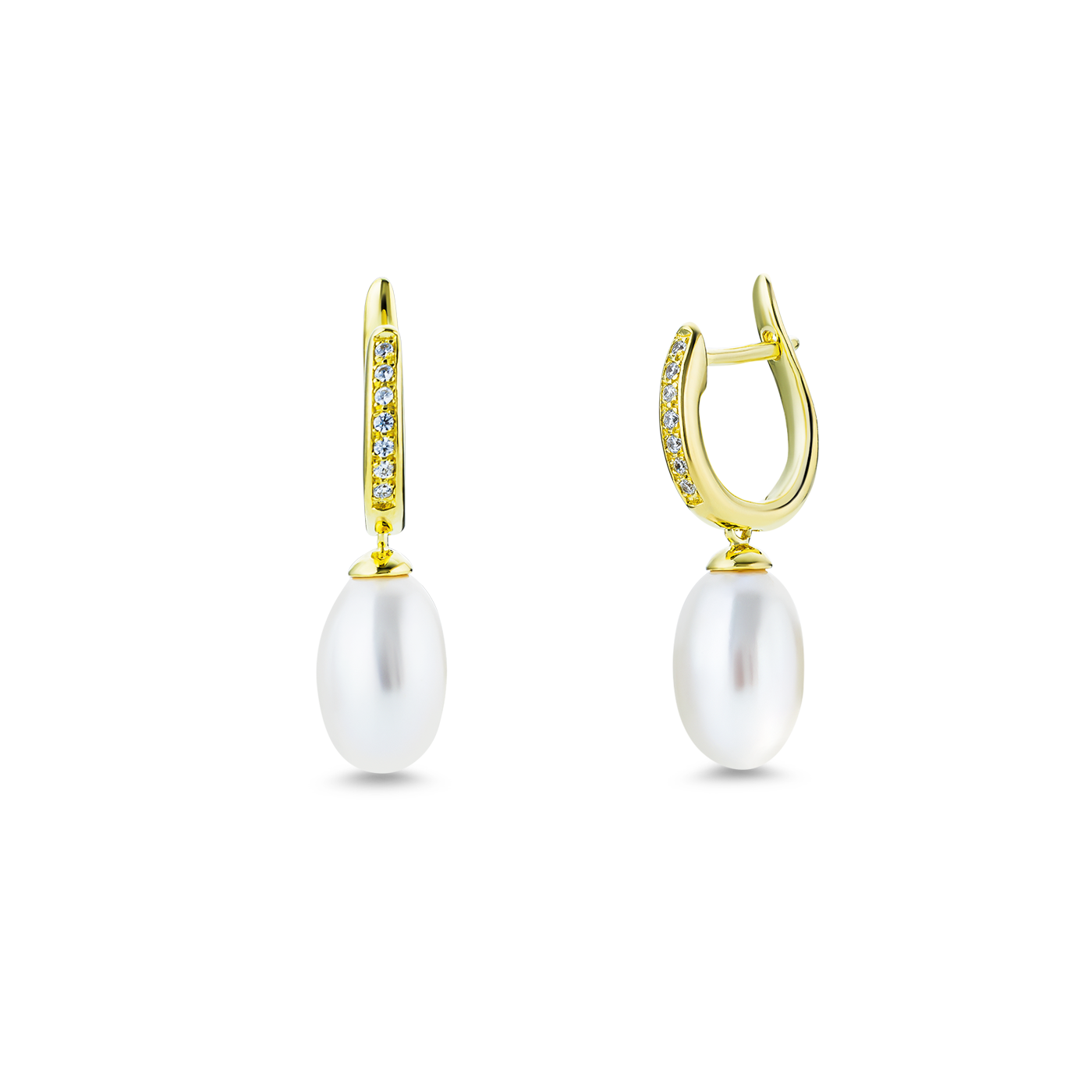 Perlenohrringe Zirkonia 925er Silber Perlenohrringe Zirkonia 925er Silber