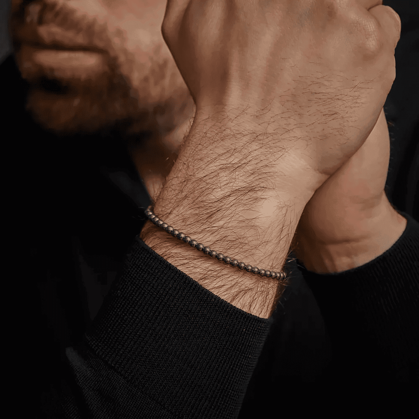 Armband Edelstahl Grey Silver Shine