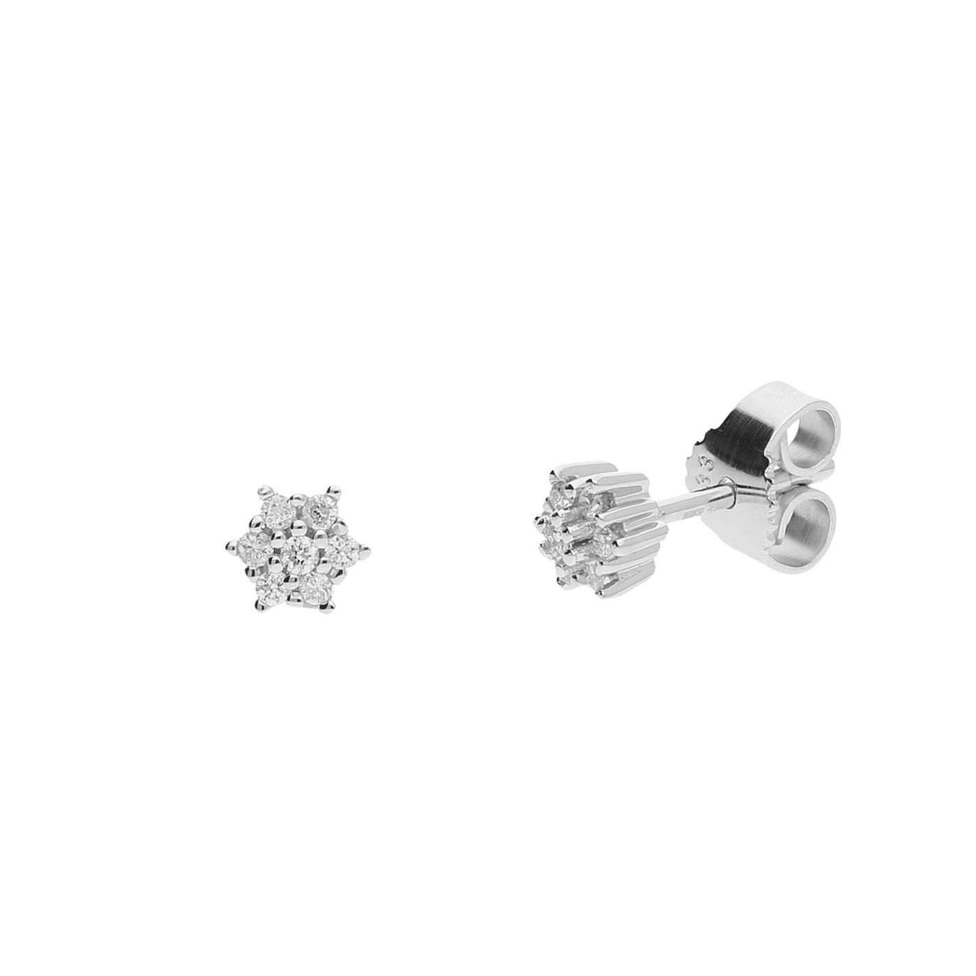 Ohrringe Diamant zus. ca. 0,10 ct. 333er Weißgold Heide Ohrringe Diamant zus. ca. 0,10 ct. 333er Weißgold Heide