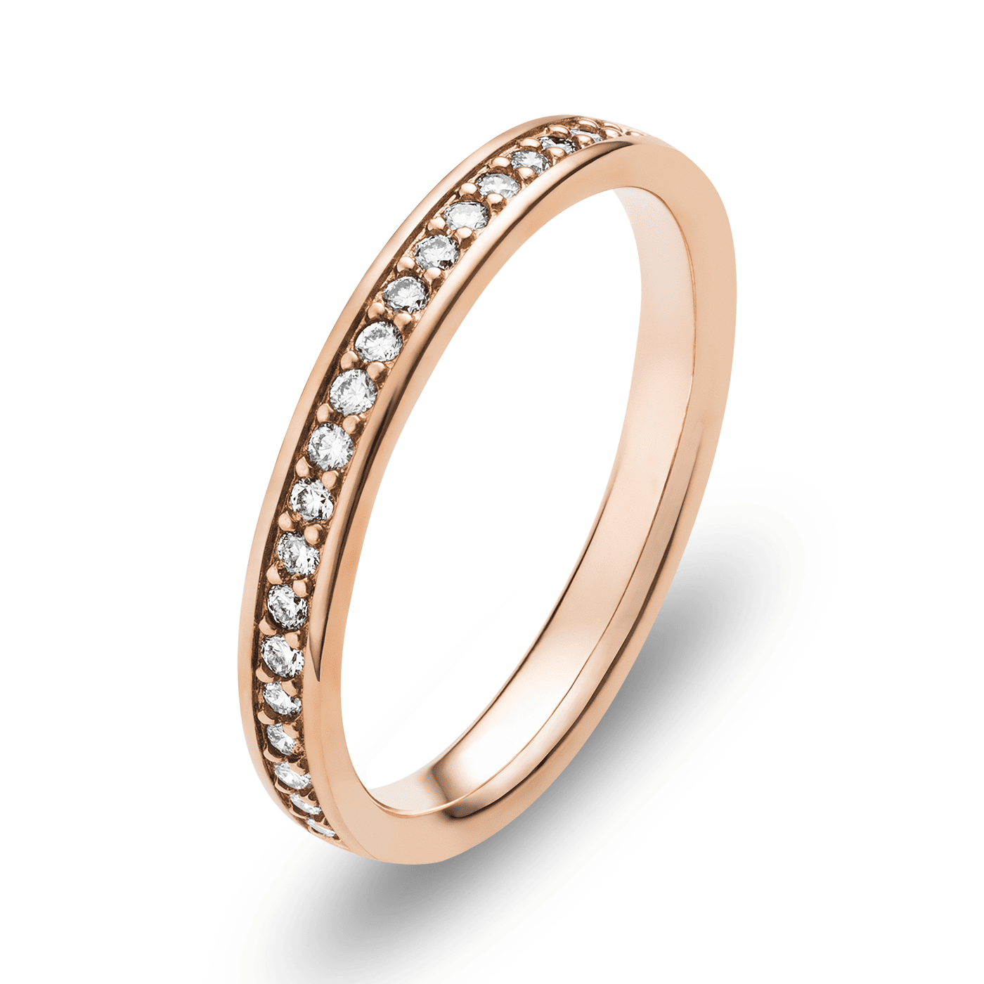 Trauring zus. ca. 0,20 ct. 585er Rotgold Lissabon Trauring zus. ca. 0,20 ct. 585er Rotgold Lissabon