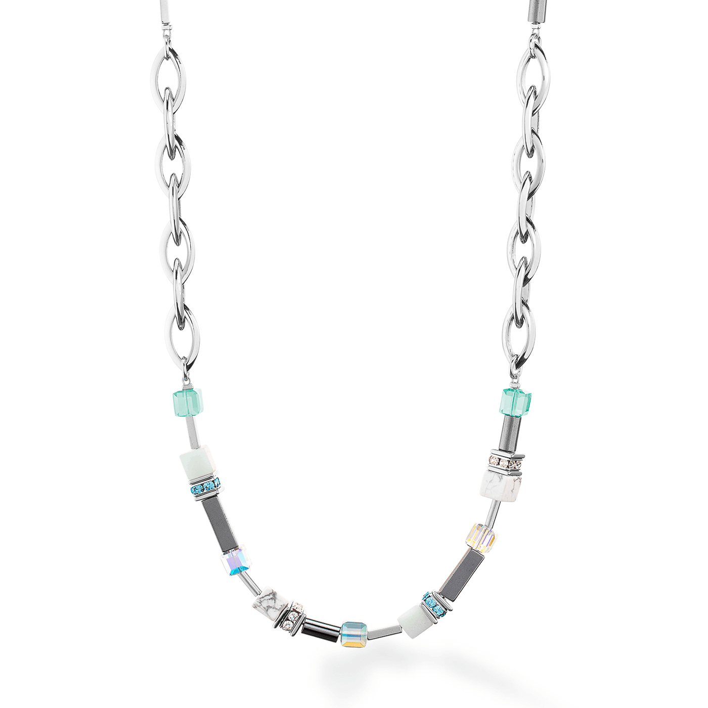 Edelsteinkette Edelstahl