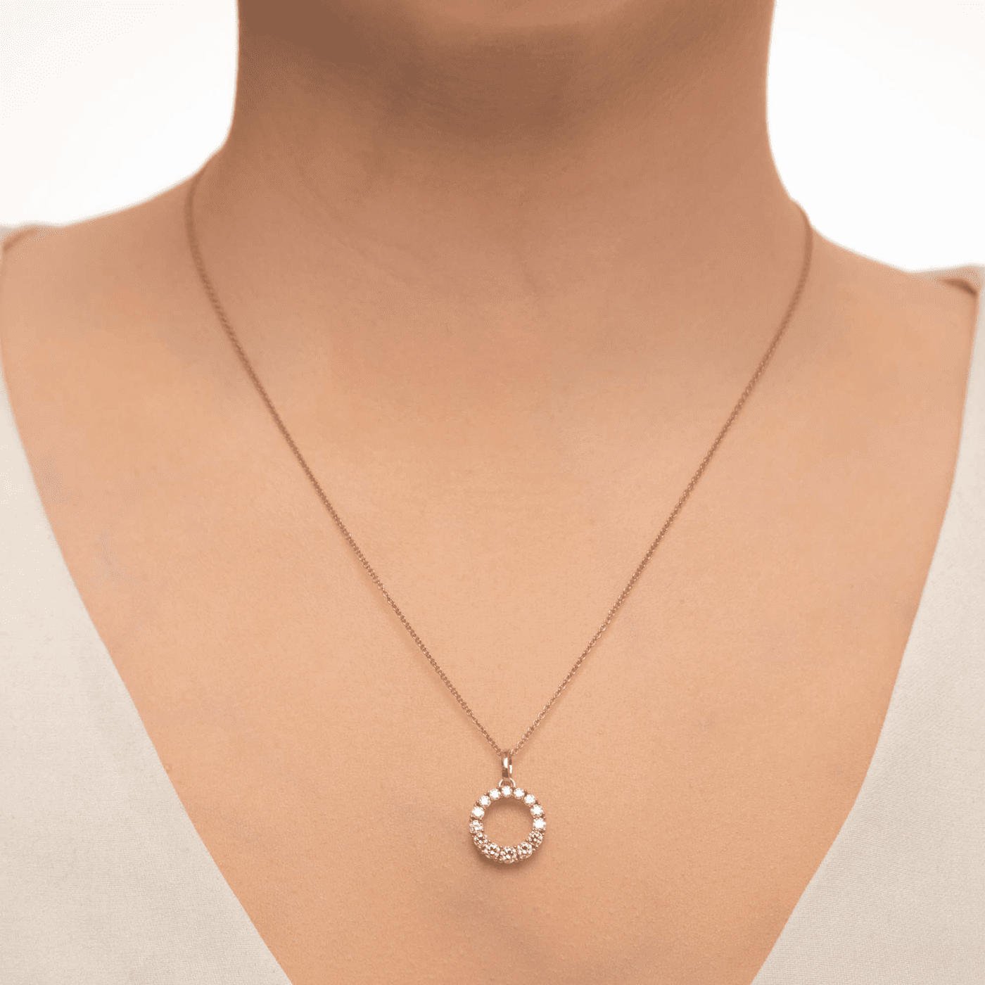 Kette Zirkonia 333er Gelbgold 