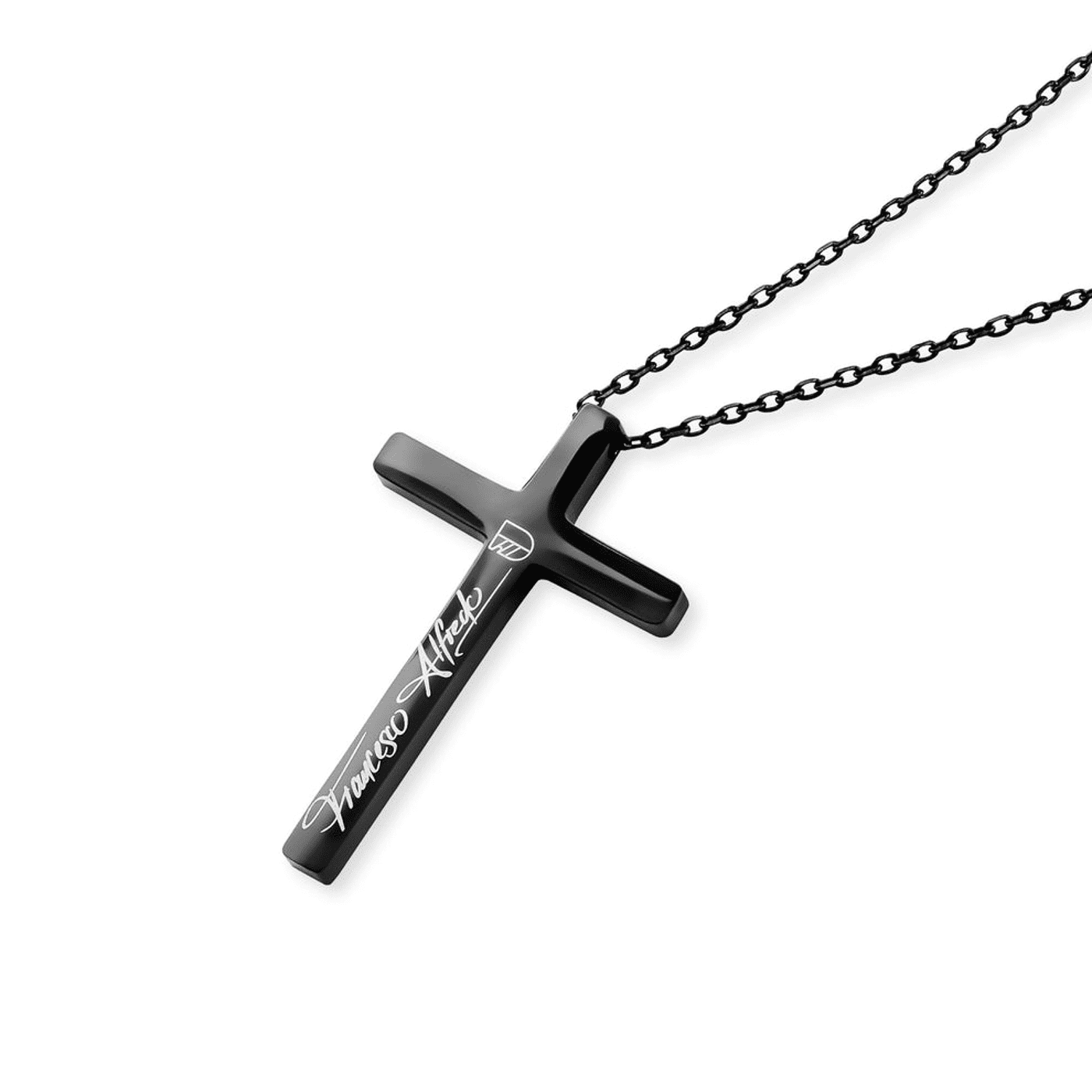 Kette Edelstahl schwarz Francesco Kette Edelstahl schwarz Francesco
