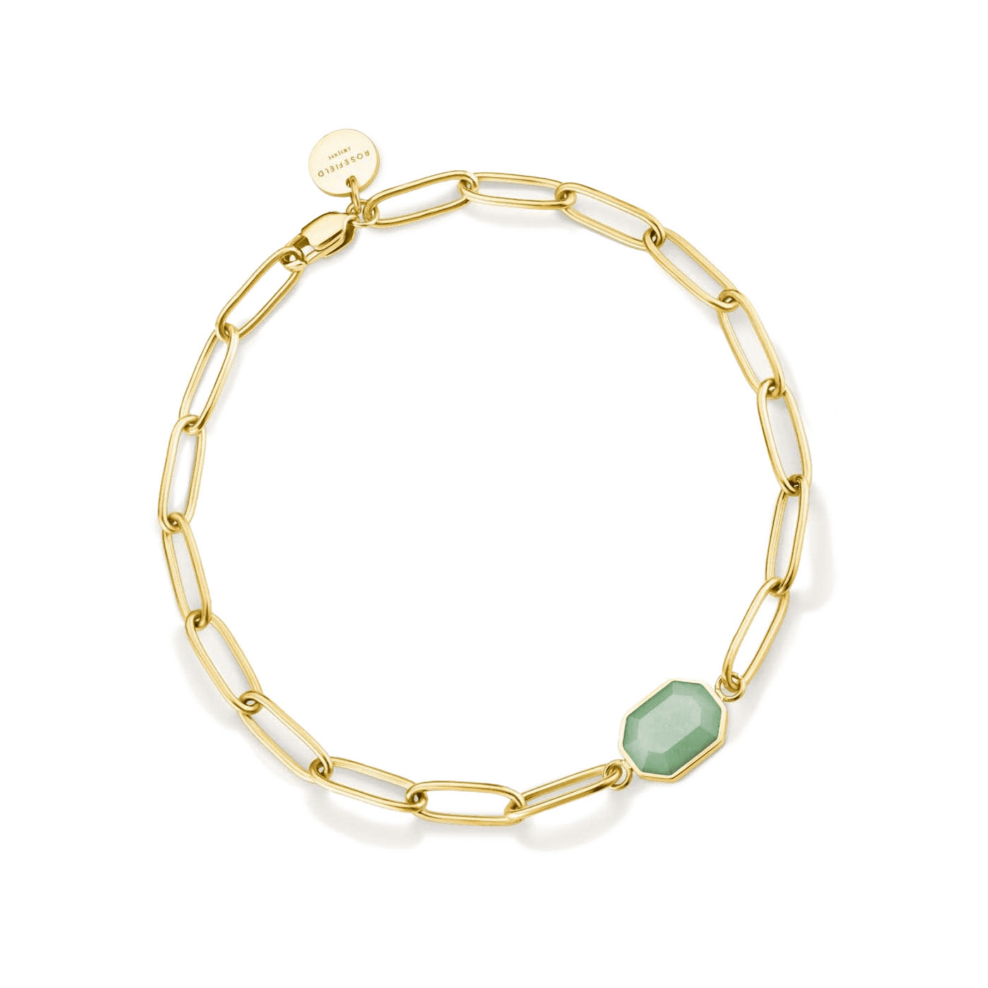 Armband Edelstahl gelb vergoldet Geometric Gemstone