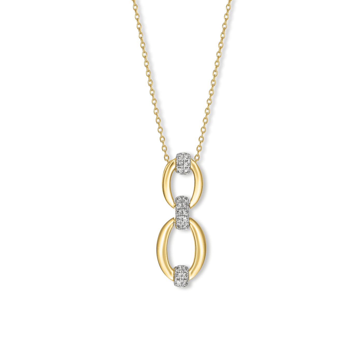 Kette Diamant zus. ca. 0,10ct. 375er Gelbgold Kette Diamant zus. ca. 0,10ct. 375er Gelbgold