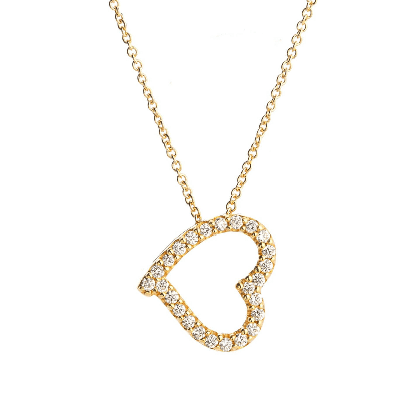 Kette Diamant zus. ca. 0,10 ct. 375er Gelbgold