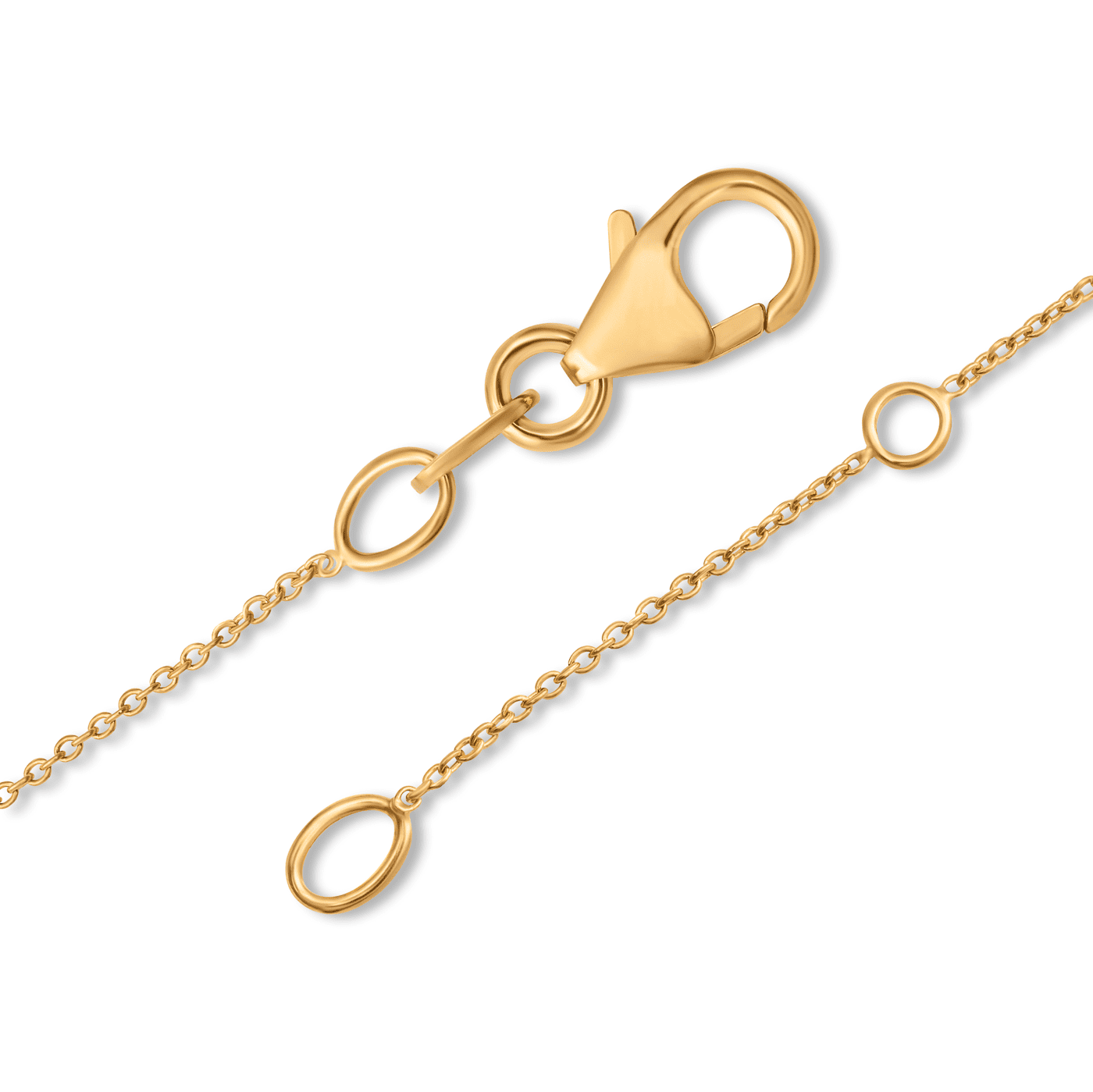 Kette Diamant zus. ca. 0,12 ct. 585er Gelbgold Anemone Kette Diamant zus. ca. 0,12 ct. 585er Gelbgold Anemone