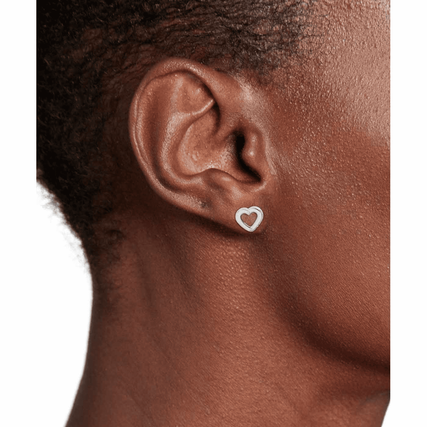 Ohrringe Edelstahl Toggle Heart