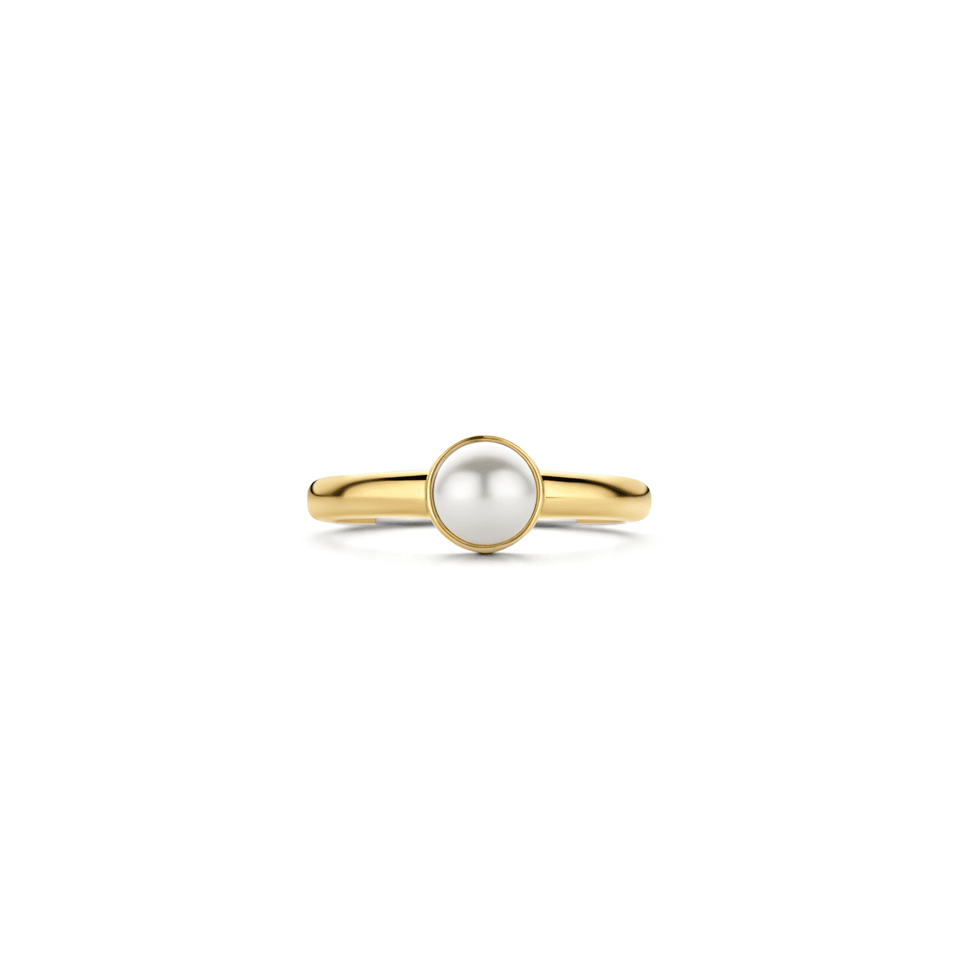 Ring Perlmutt 925er Silber gelb vergoldet  Ring Perlmutt 925er Silber gelb vergoldet