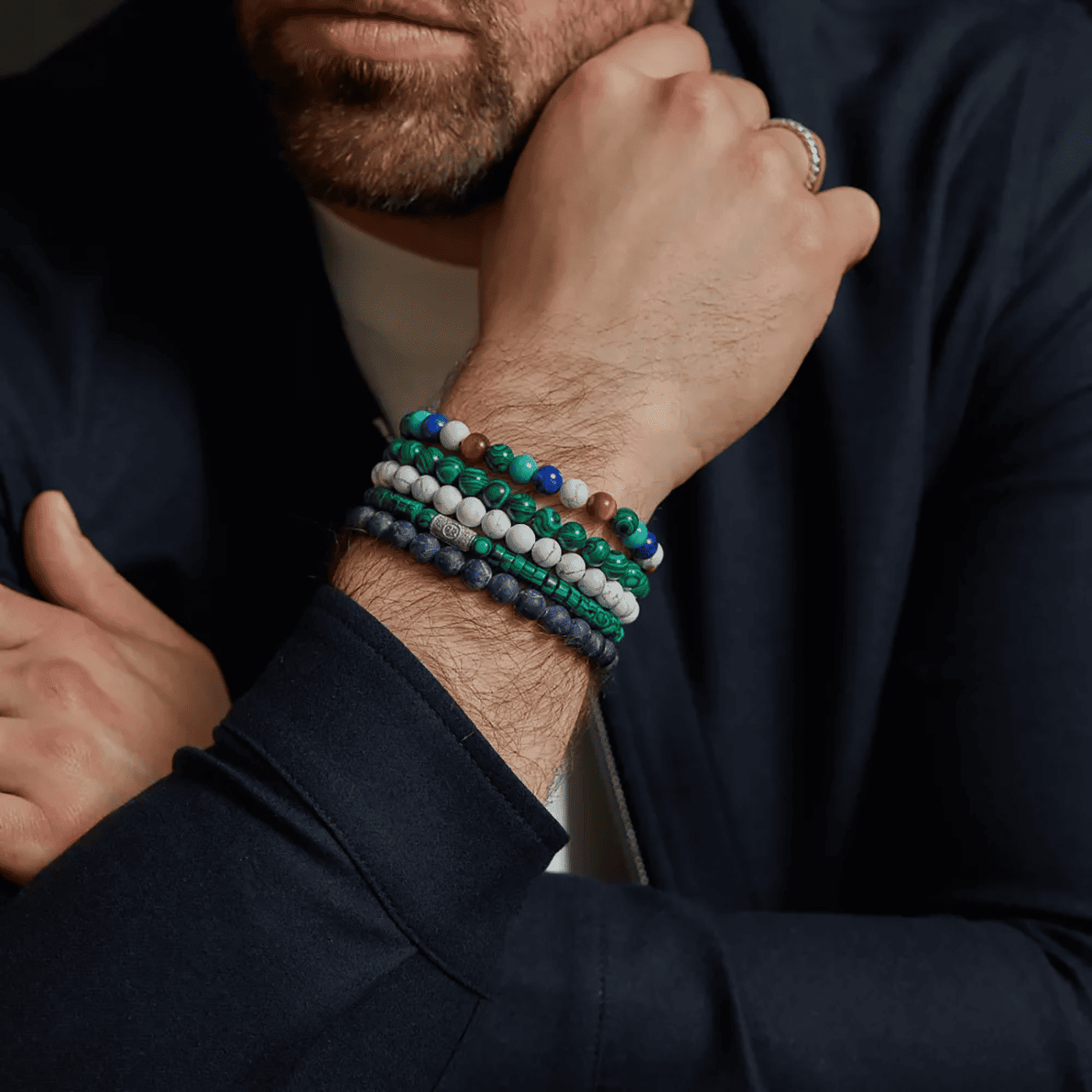 Armband Edelstahl Virgin White