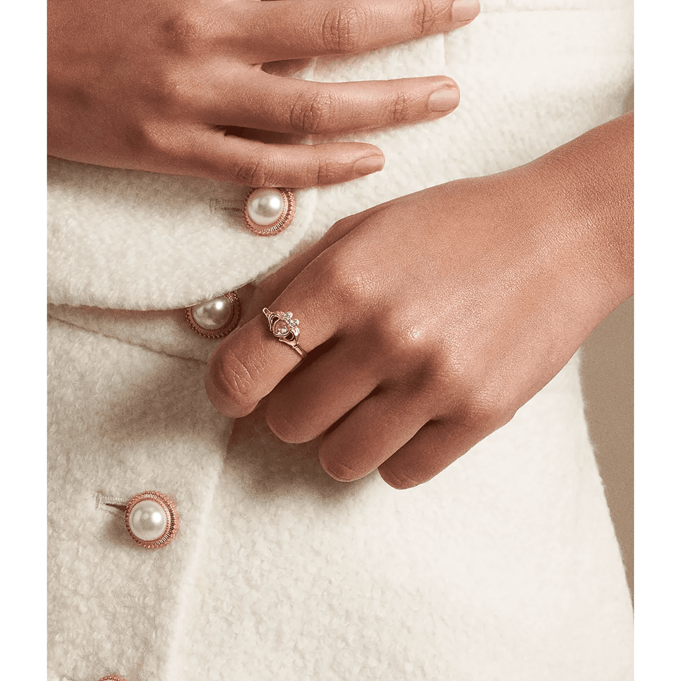 Ring Zirkonia Edelstahl gelb vergoldet Minnie Mouse Ring Zirkonia Edelstahl gelb vergoldet Minnie Mouse