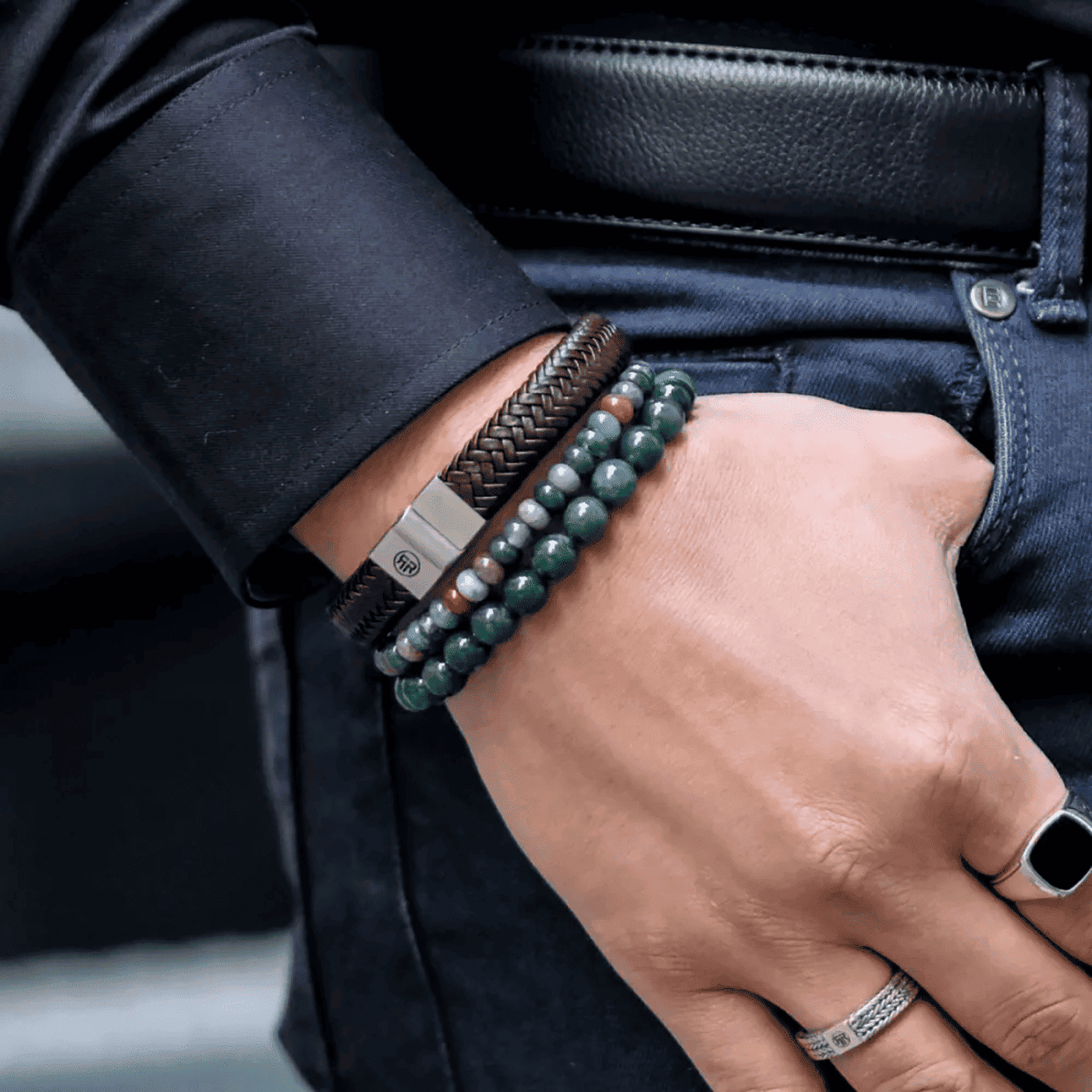 Armband Edelstahl Indian Summer Round Slices Armband Edelstahl Indian Summer Round Slices