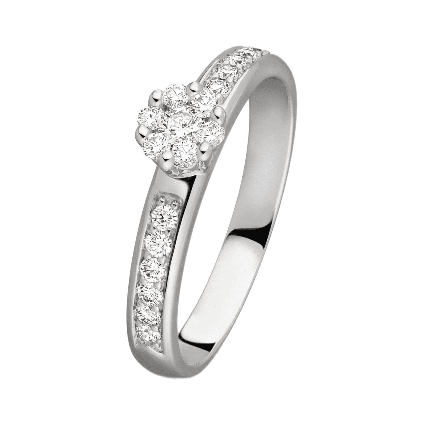Ring Diamant zus. ca. 0,30 ct. 585er Weißgold Dahlia Ring Diamant zus. ca. 0,30 ct. 585er Weißgold Dahlia
