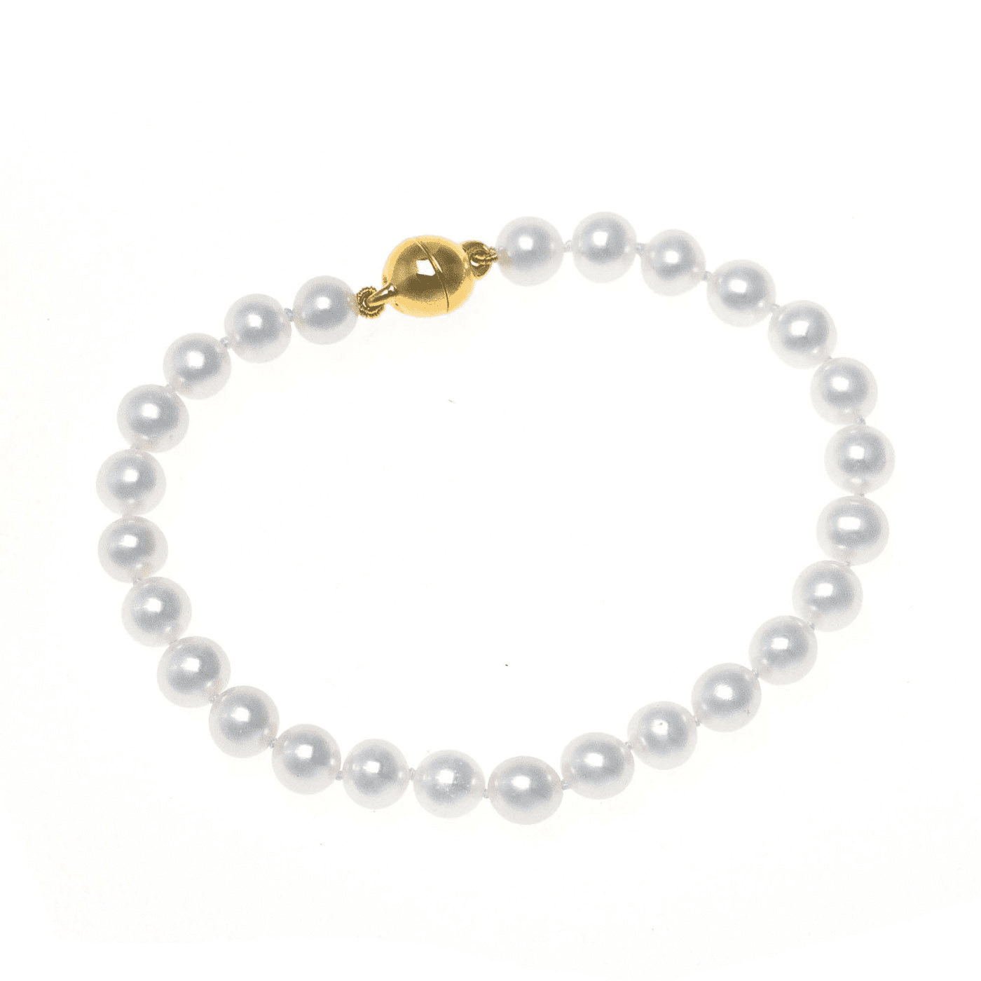 Perlenarmband 925er Silber vergoldet Süßwasser-Zuchtperle Perlenarmband 925er Silber vergoldet Süßwasser-Zuchtperle