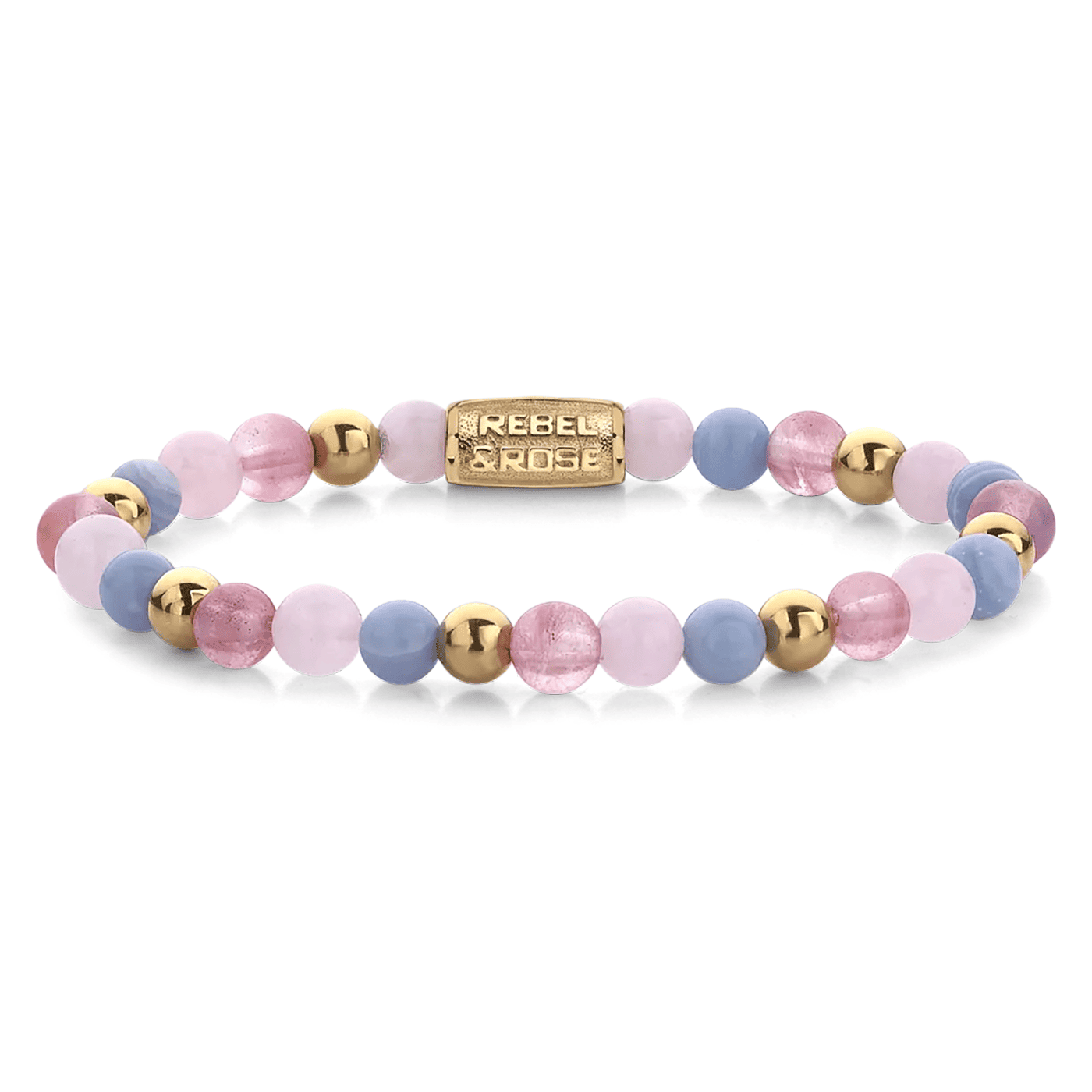 Armband Edelstahl gelb vergoldet Pink Summer Vibes Armband Edelstahl gelb vergoldet Pink Summer Vibes