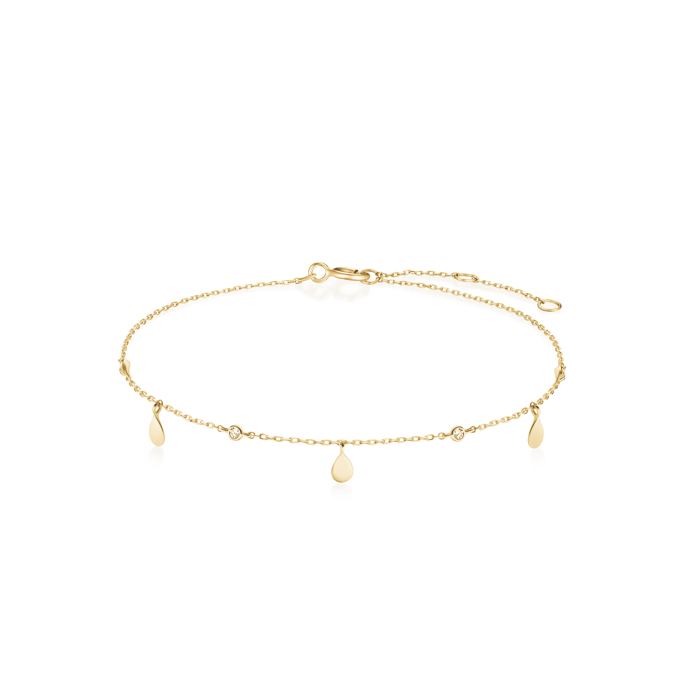 Armband syn. Diamant zus. 0,032ct. 585er Gelbgold Soleil Armband syn. Diamant zus. 0,032ct. 585er Gelbgold Soleil