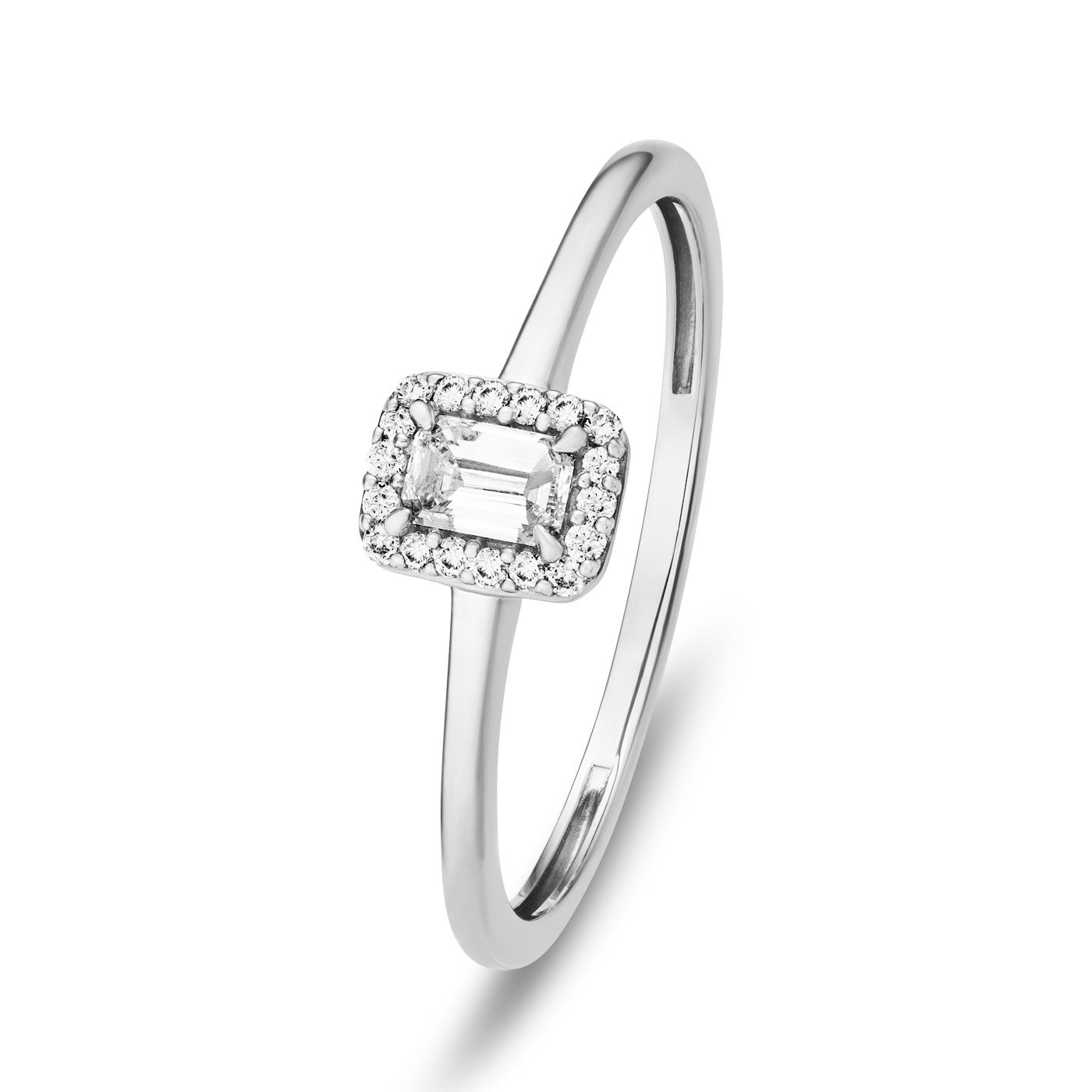 Ring Diamant zus. ca. 0,15 ct. 585er Weißgold Bella