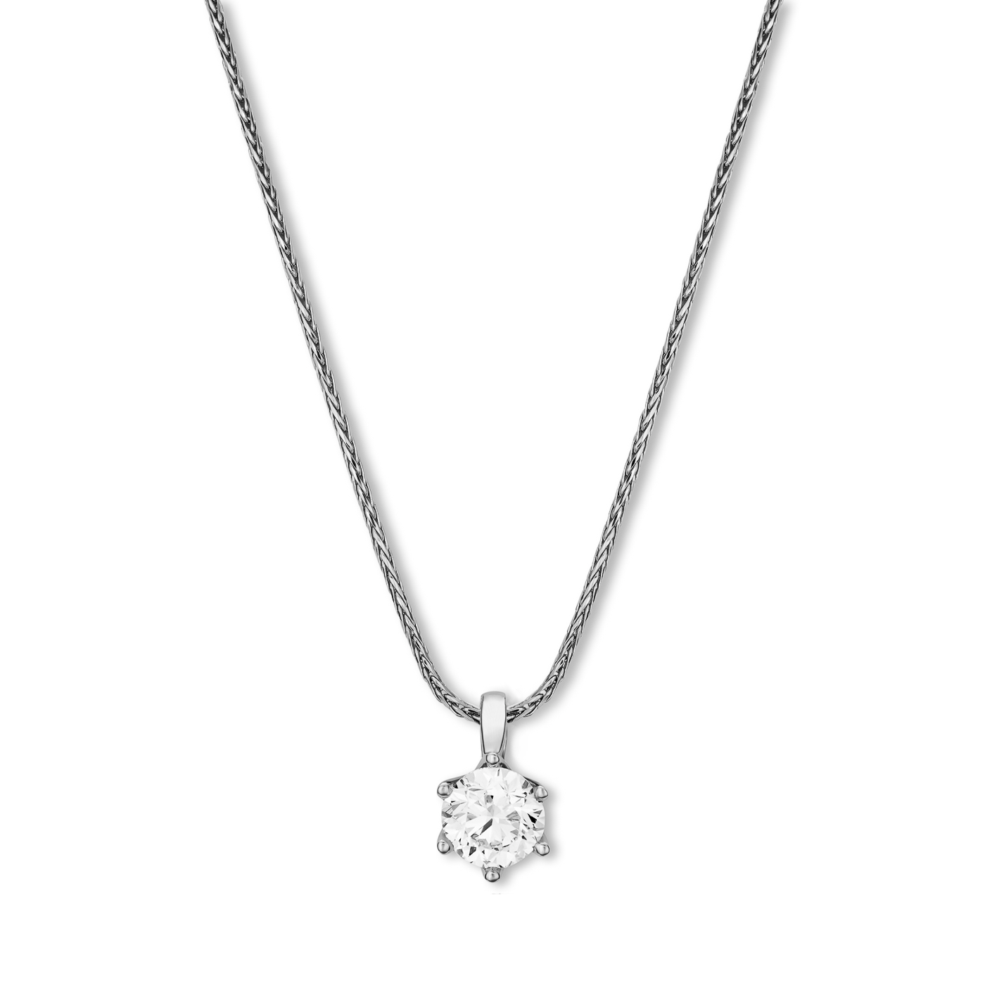 Kette Diamant ca. 0,50 ct. 585er Weißgold In Love Solitär Kette Diamant ca. 0,50 ct. 585er Weißgold In Love Solitär