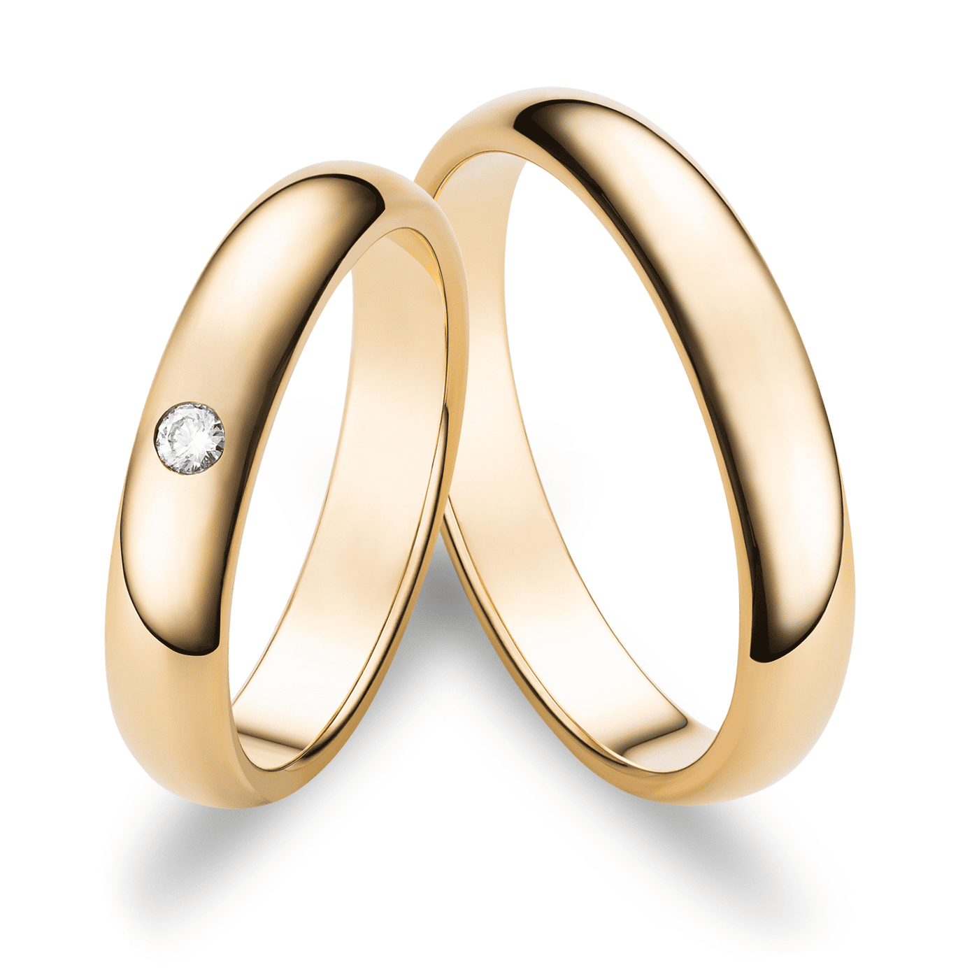 Trauring ca. 0,04 ct. 585er Gelbgold Haiti Trauring ca. 0,04 ct. 585er Gelbgold Haiti