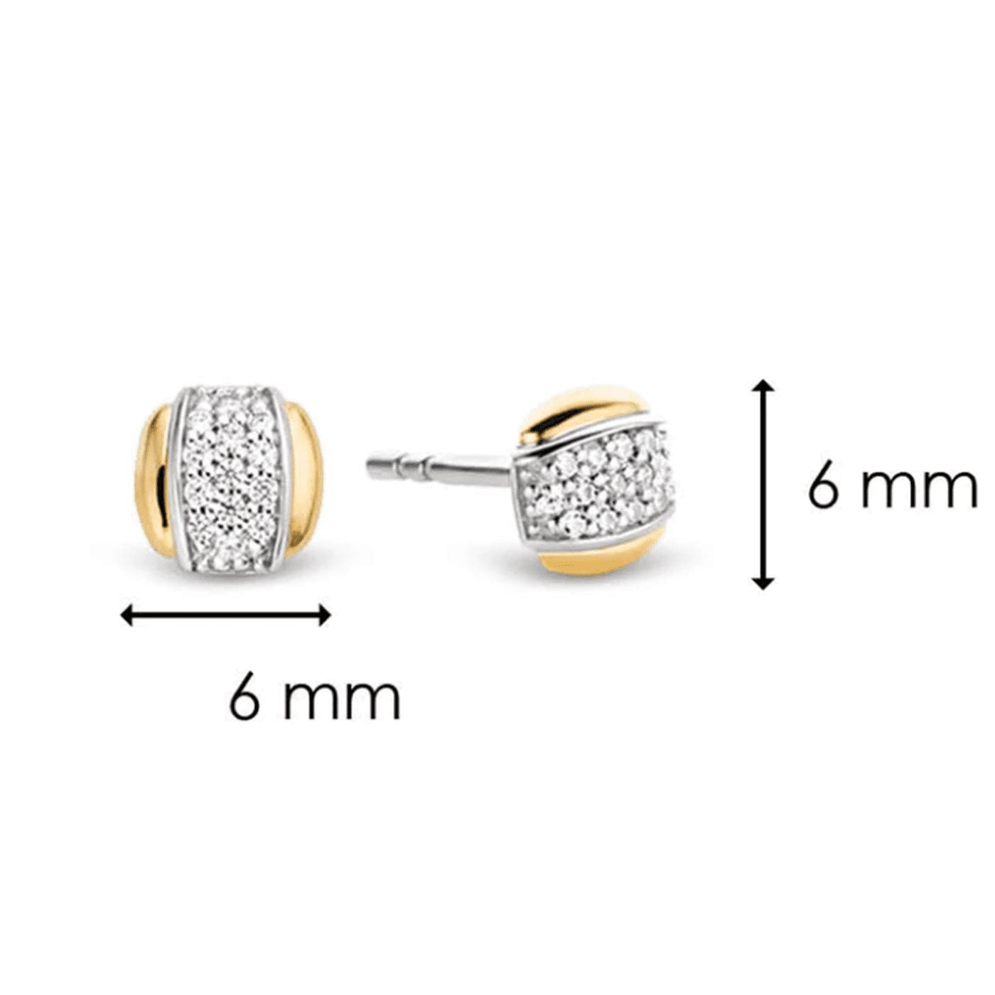 Ohrringe Zirkonia 925er Silber bicolor Poolside Reflections Ohrringe Zirkonia 925er Silber bicolor Poolside Reflections