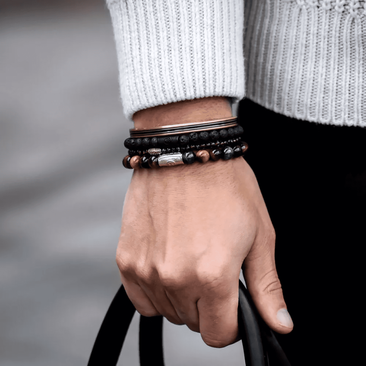 Armband Edelstahl schwarz Black Moon - All-Black Armband Edelstahl schwarz Black Moon - All-Black