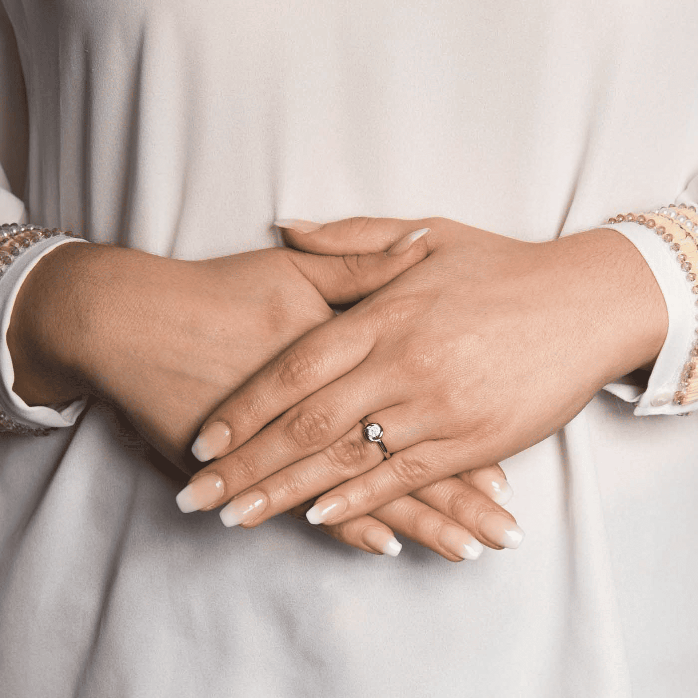 Ring Diamant zus. ca. 0,07 ct. 333er Gelbgold