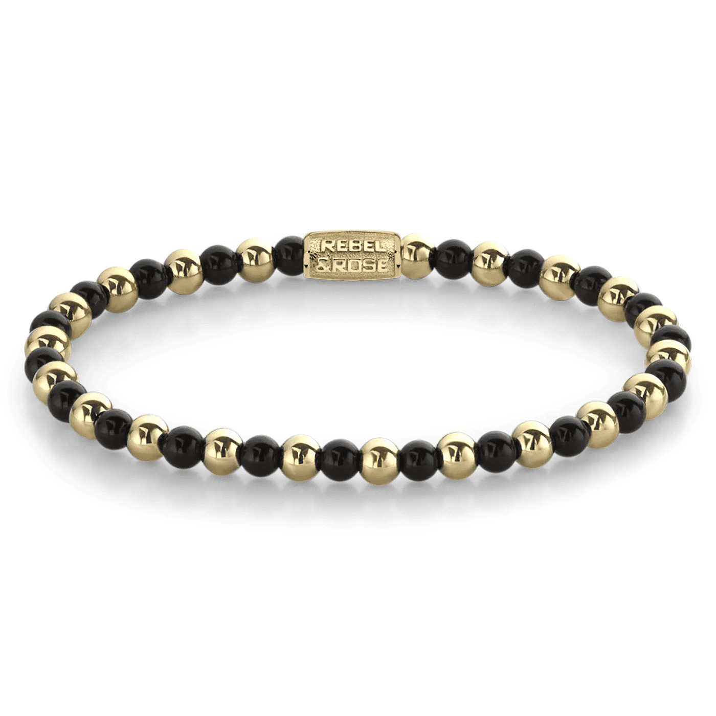 Armband Edelstahl gelb vergoldet Mix Black Madonna Armband Edelstahl gelb vergoldet Mix Black Madonna