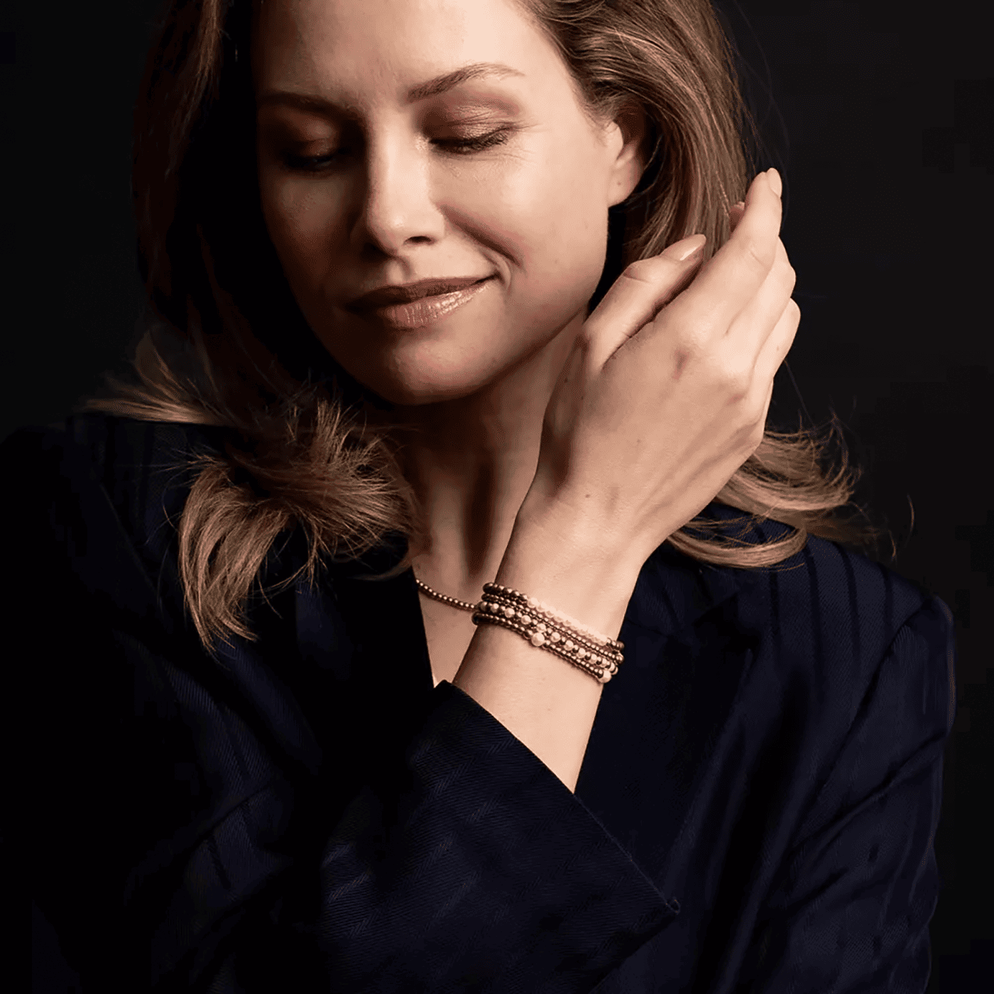 Armband Edelstahl gelb vergoldet Pearl Gem meets Yellow Gold Armband Edelstahl gelb vergoldet Pearl Gem meets Yellow Gold