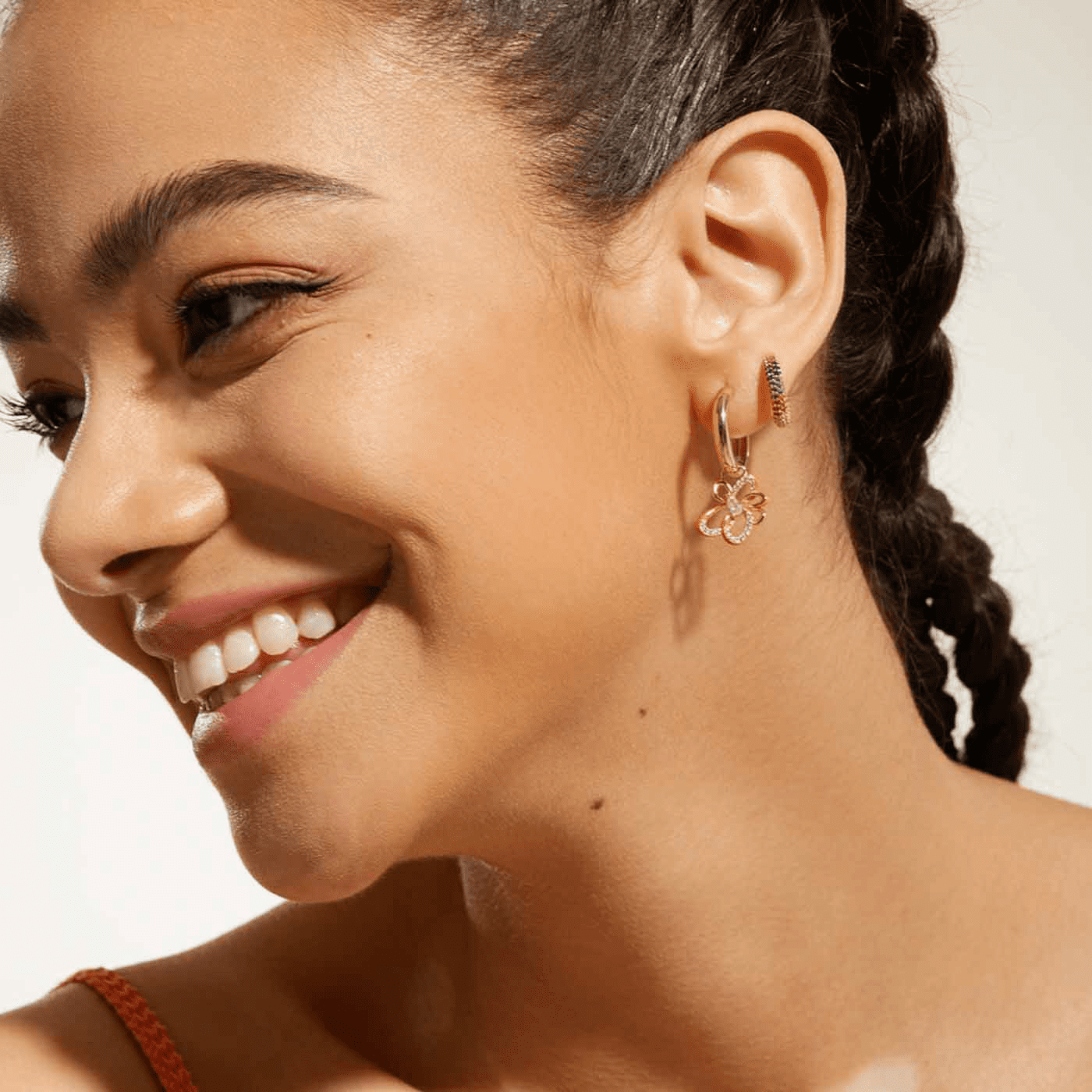 Ohrringe Zirkonia 925er Silber gelb vergoldet Rising Sun