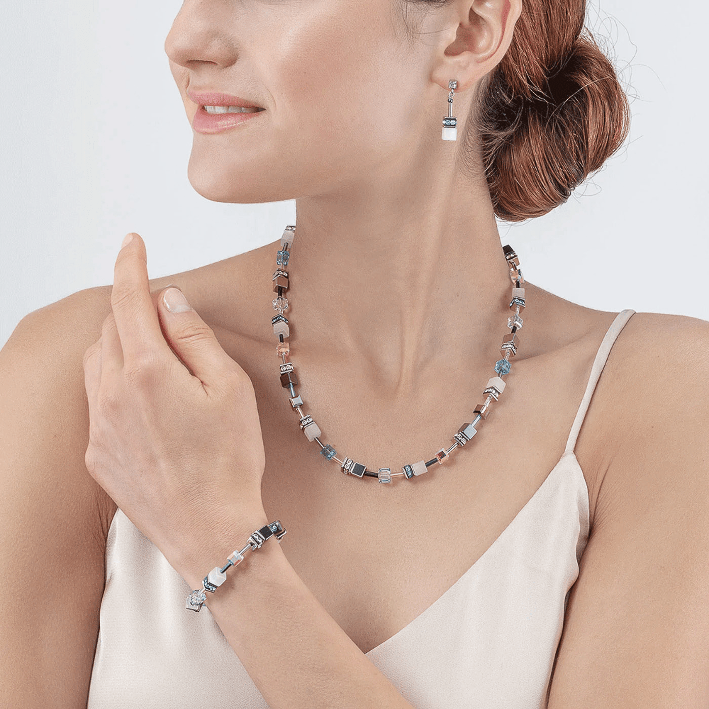 Edelsteinkette Edelstahl