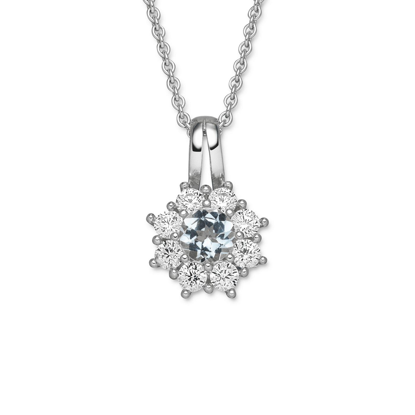 Kette Zirkonia 925er Silber  Kette Zirkonia 925er Silber