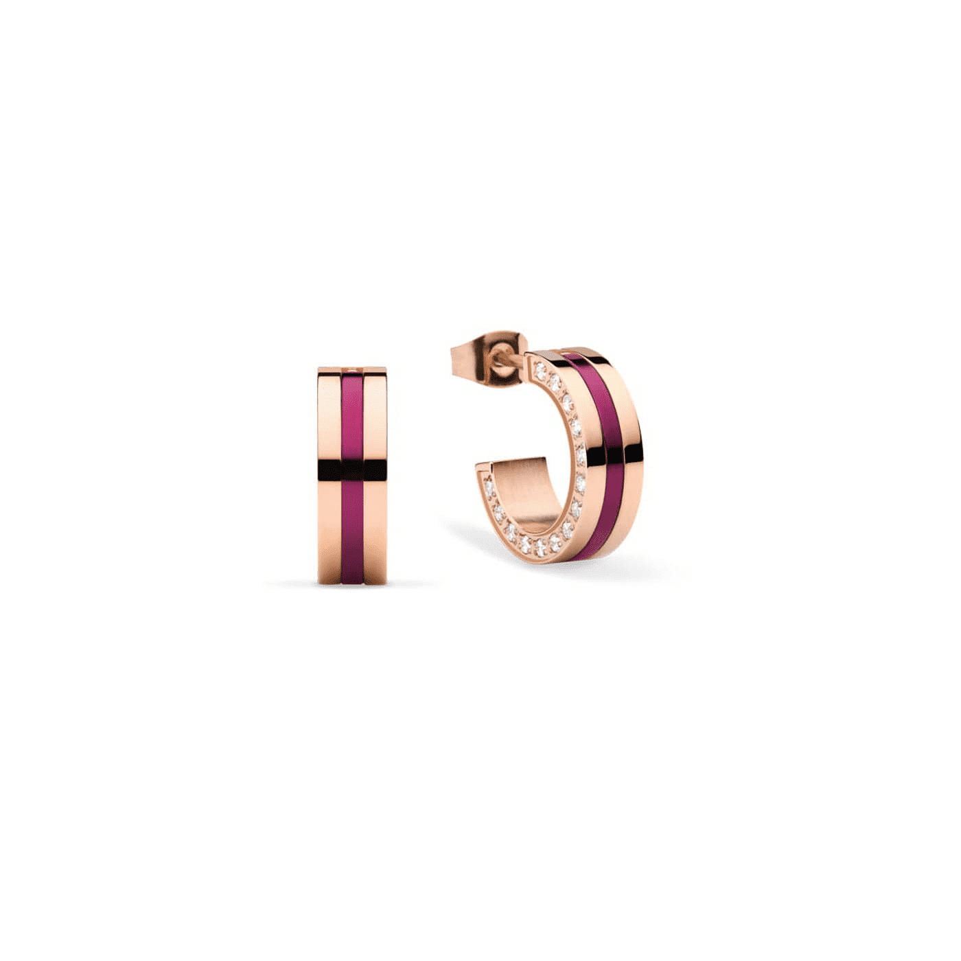 Ohrringe Zirkonia Edelstahl rosé vergoldet Arctic Symphony Ohrringe Zirkonia Edelstahl rosé vergoldet Arctic Symphony