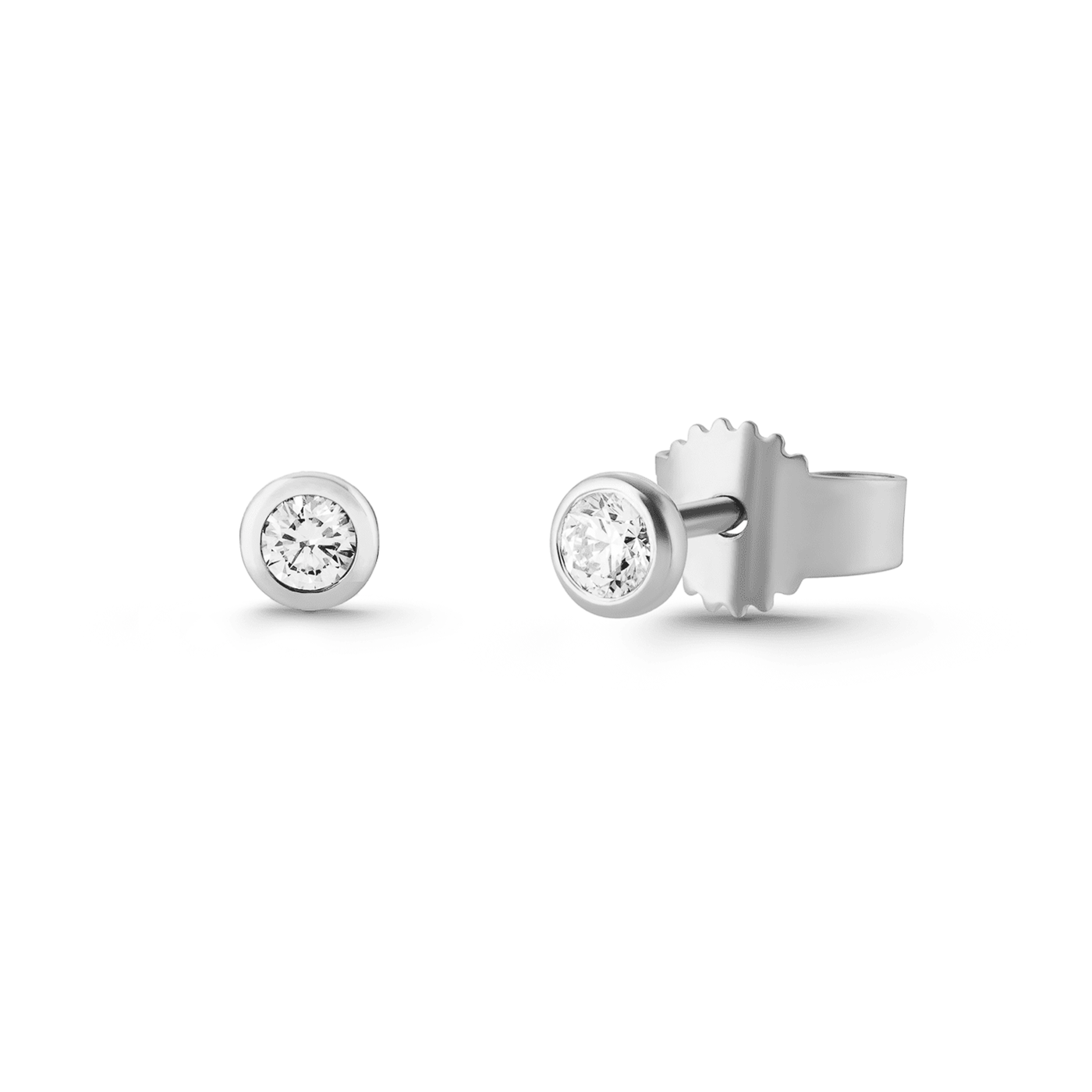 Ohrringe Diamant zus. ca. 0,15 ct. 585er Weißgold In Love Solitär Ohrringe Diamant zus. ca. 0,15 ct. 585er Weißgold In Love Solitär