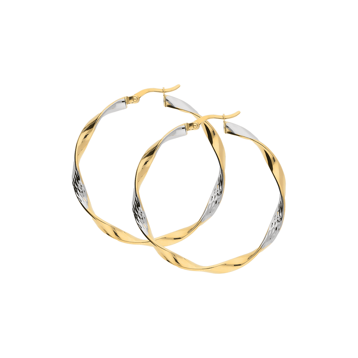 Creolen 375er Gelbgold rhodiniert Creolen 375er Gelbgold rhodiniert