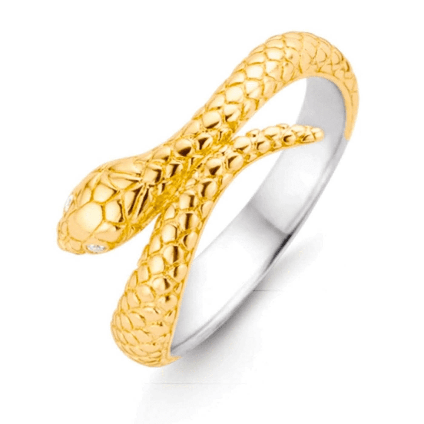 Ring Zirkonia 925er Silber gelb vergoldet Vintage Magic Ring Zirkonia 925er Silber gelb vergoldet Vintage Magic